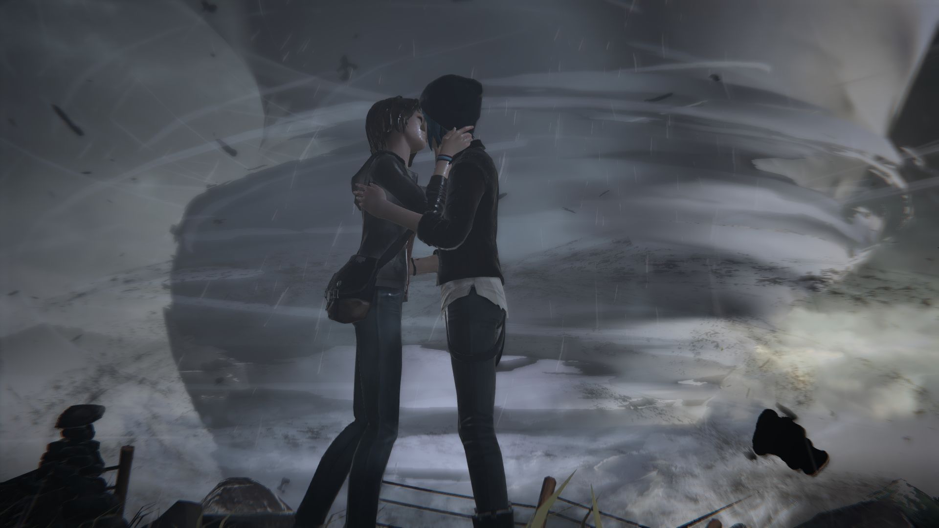 Download mobile wallpaper Kiss, Video Game, Max Caulfield, Chloe Price, Life Is Strange for free.