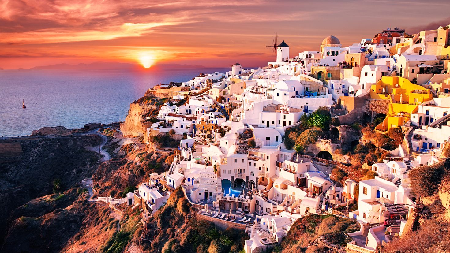 греция красивые места для