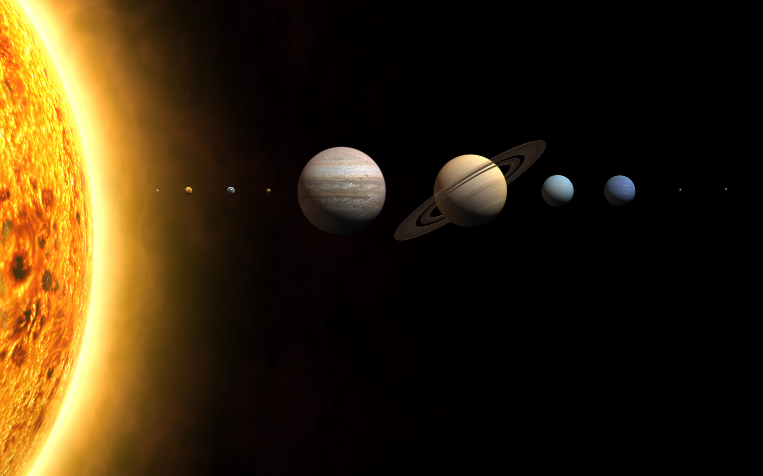 Расположение планет солнечной системы
