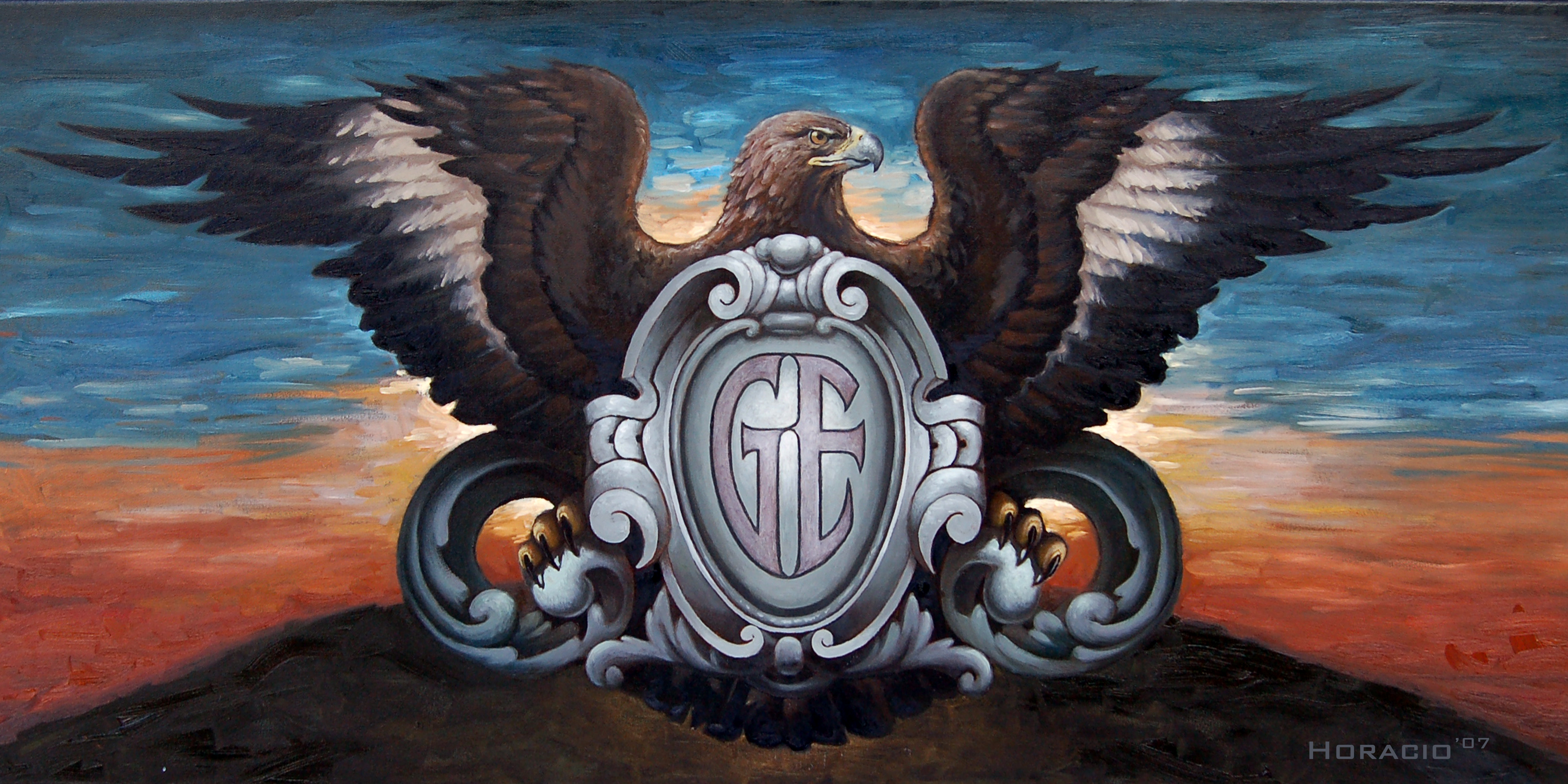 eagle, fantasy, symbol, golden eagle, wings Aesthetic wallpaper
