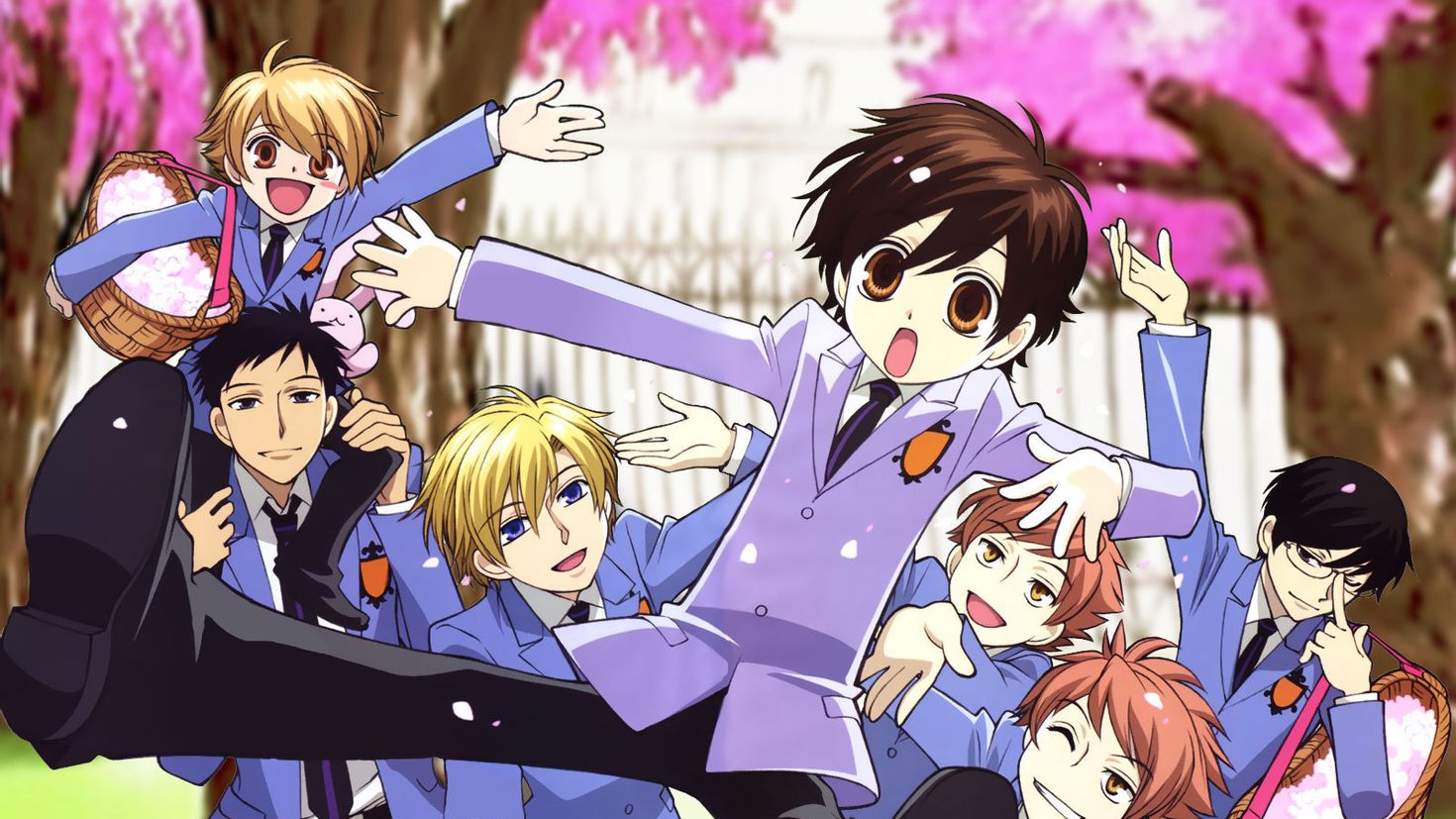 Хост клуб оранской школы отзывы. Ouran Koukou host Club аниме. Аниме школа Ouran High School host Club. Хост-клуб Оранской школы аниме Постер. Гостевой клуб лицея Оран.