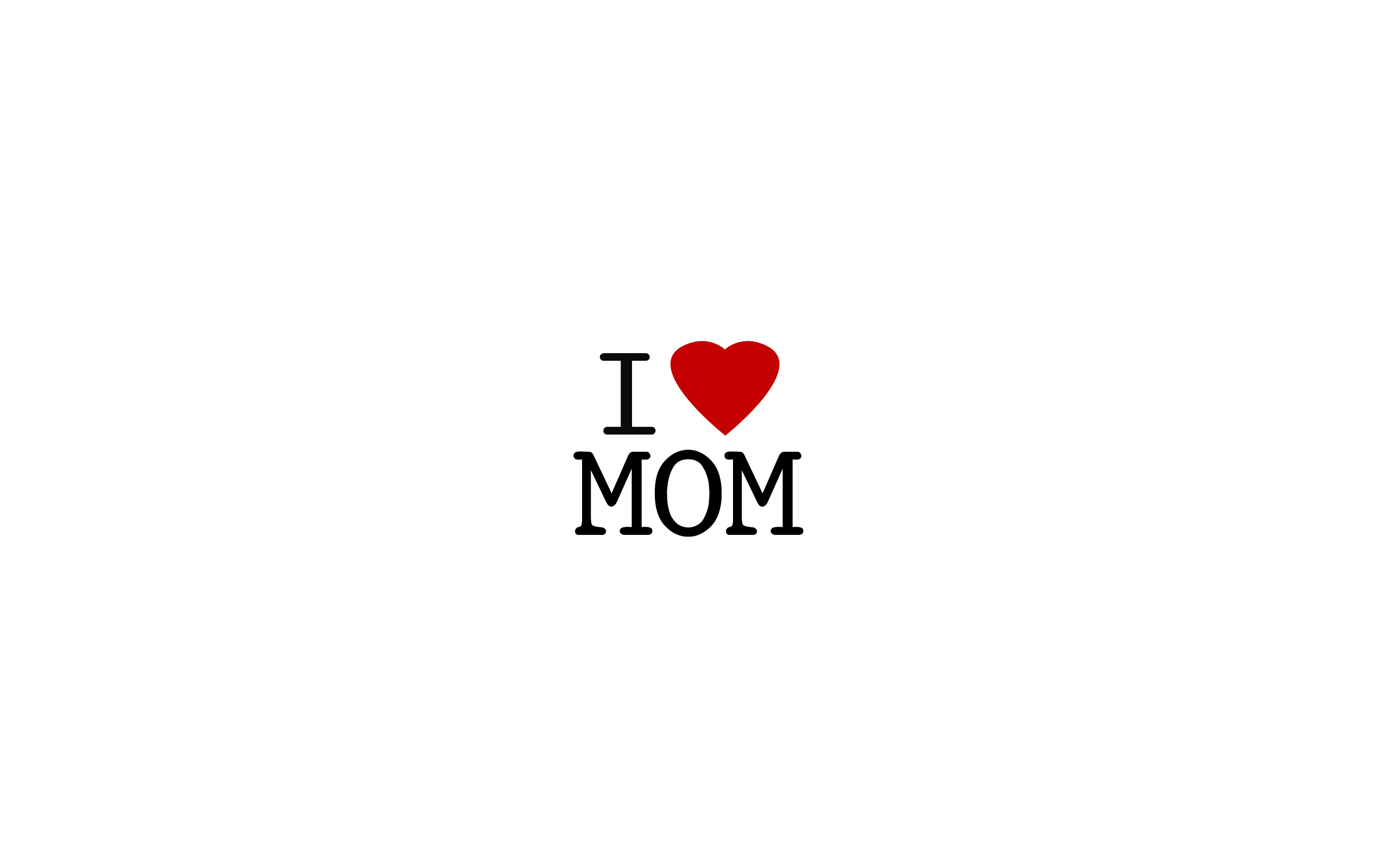 Надпись i Love you mom