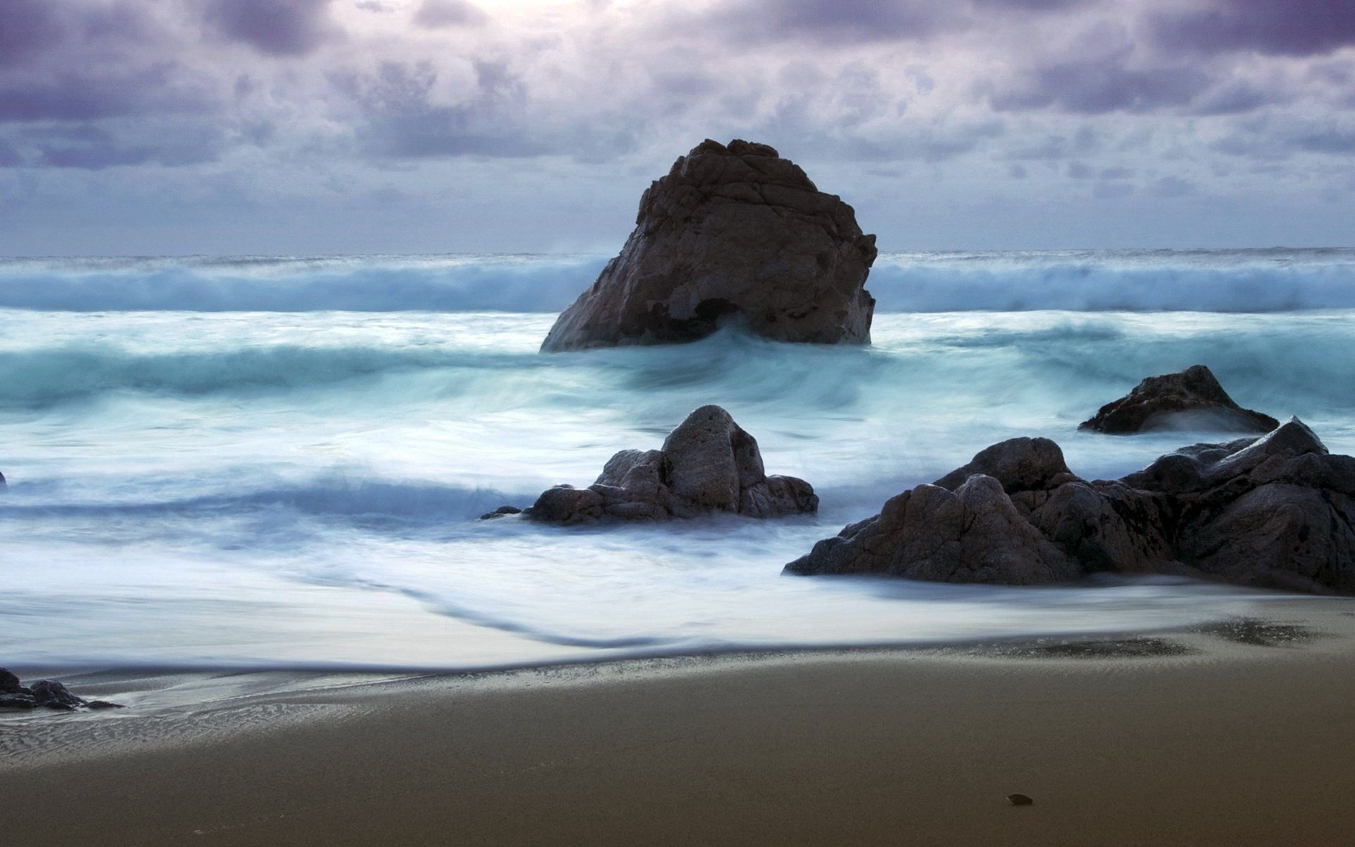 Laden Sie das Stones, Sand, Ufer, Bank, Natur, Sea, Waves, Sturm, Strand-Bild kostenlos auf Ihren PC-Desktop herunter