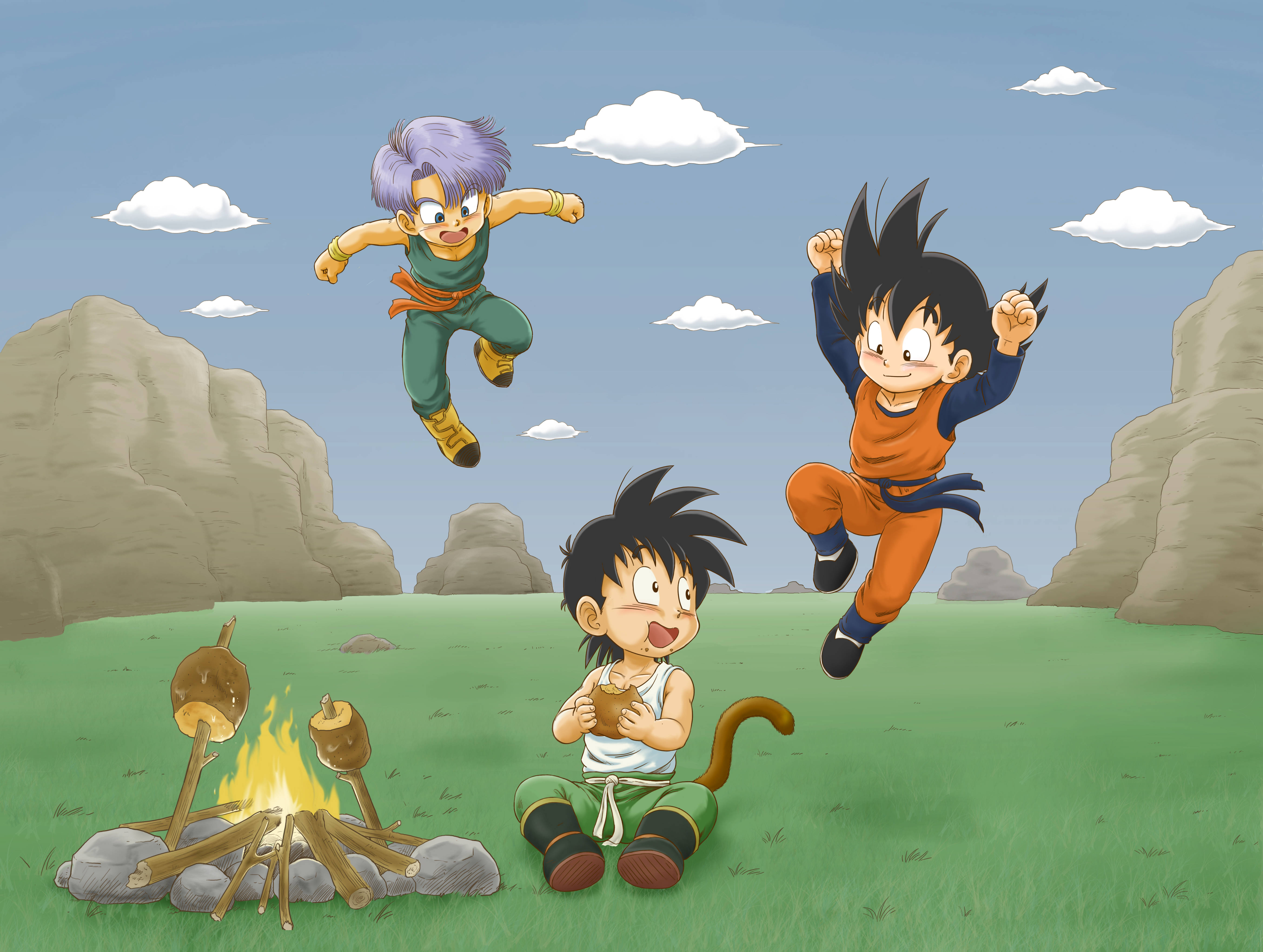 Trunk And Goten Computer Wallpapers Desktop Backgrounds  Goten Trunks  Mighty Mask  Free Transparent PNG Download  PNGkey