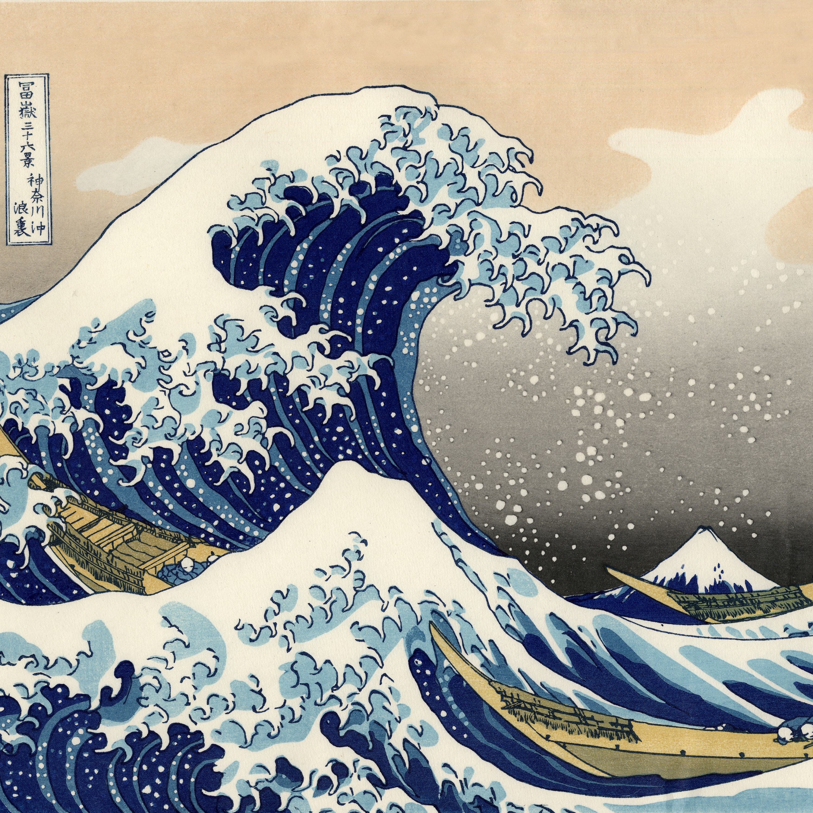 the great wave off kanagawa, artistic, wave High Definition image