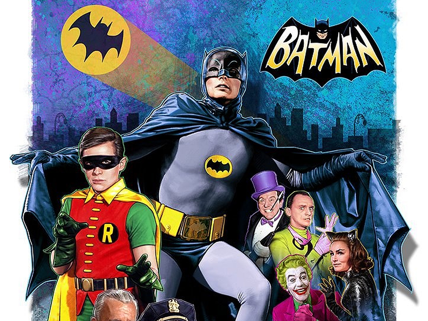 movie, batman: the movie, batman, catwoman, joker, penguin (dc comics), riddler (dc comics), robin (dc comics)