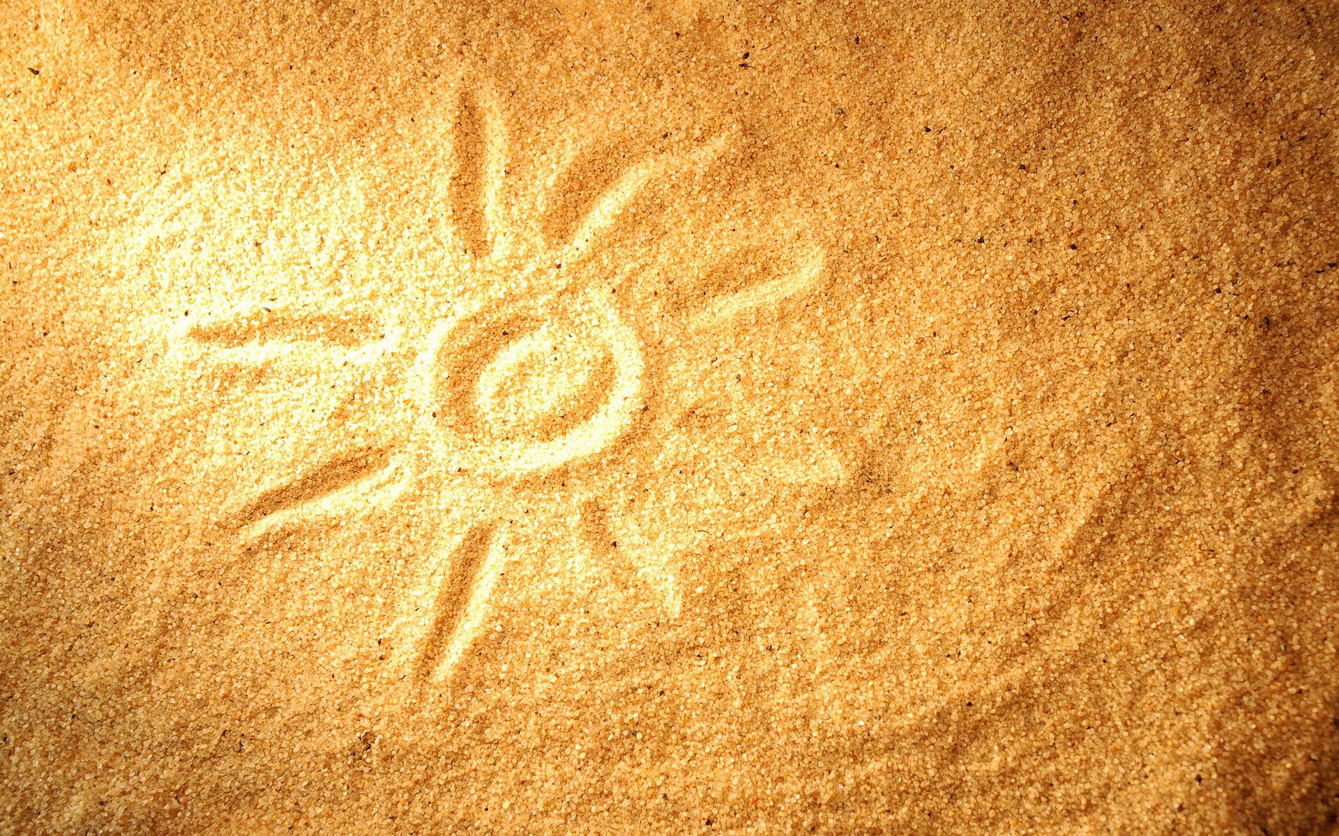 Download mobile wallpaper Sand, Miscellaneous, Miscellanea, Sun, Picture, Drawing for free.