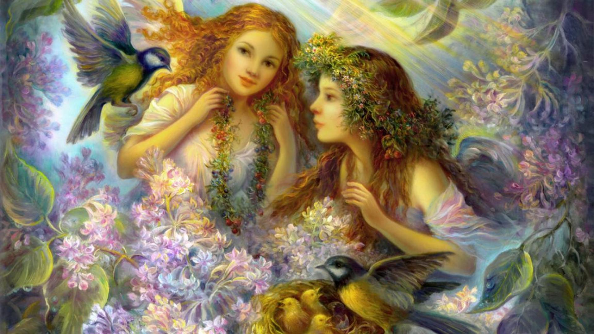 Ангел фантазия Райские цветы