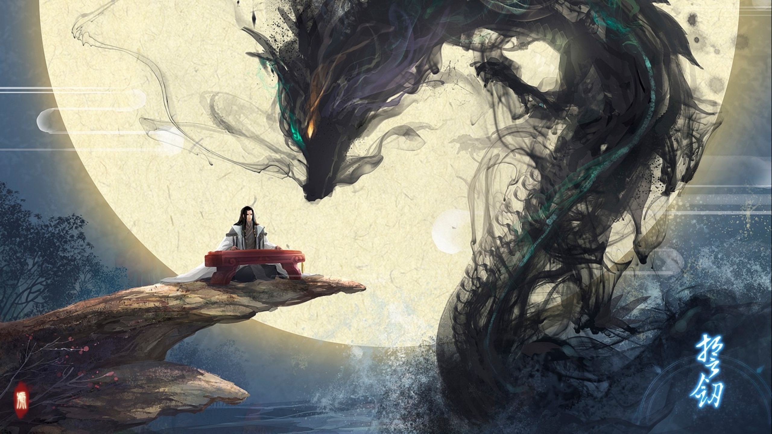 fantasy, dragon, spirit, summoner download HD wallpaper