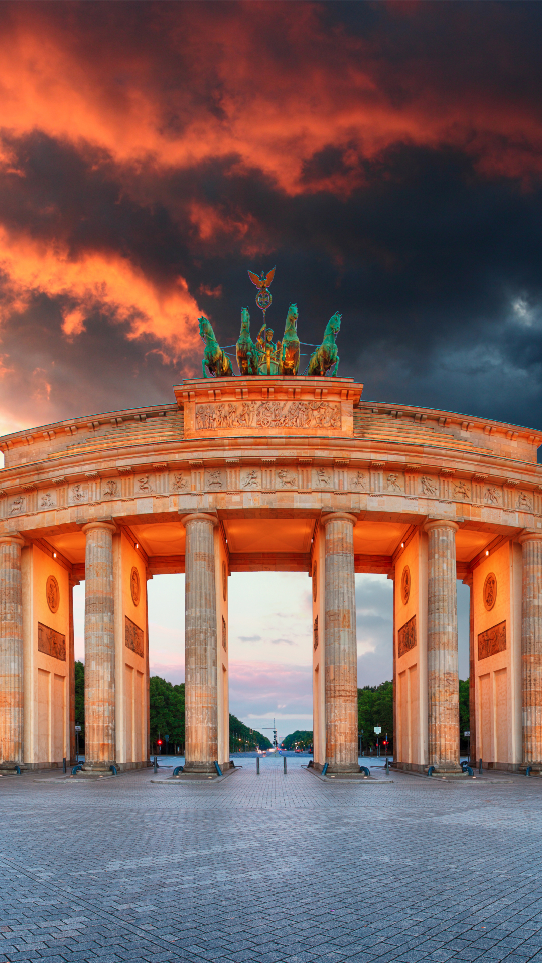 berlin, germany, brandenburg gate, man made, statue, monument, place, cloud, monuments QHD