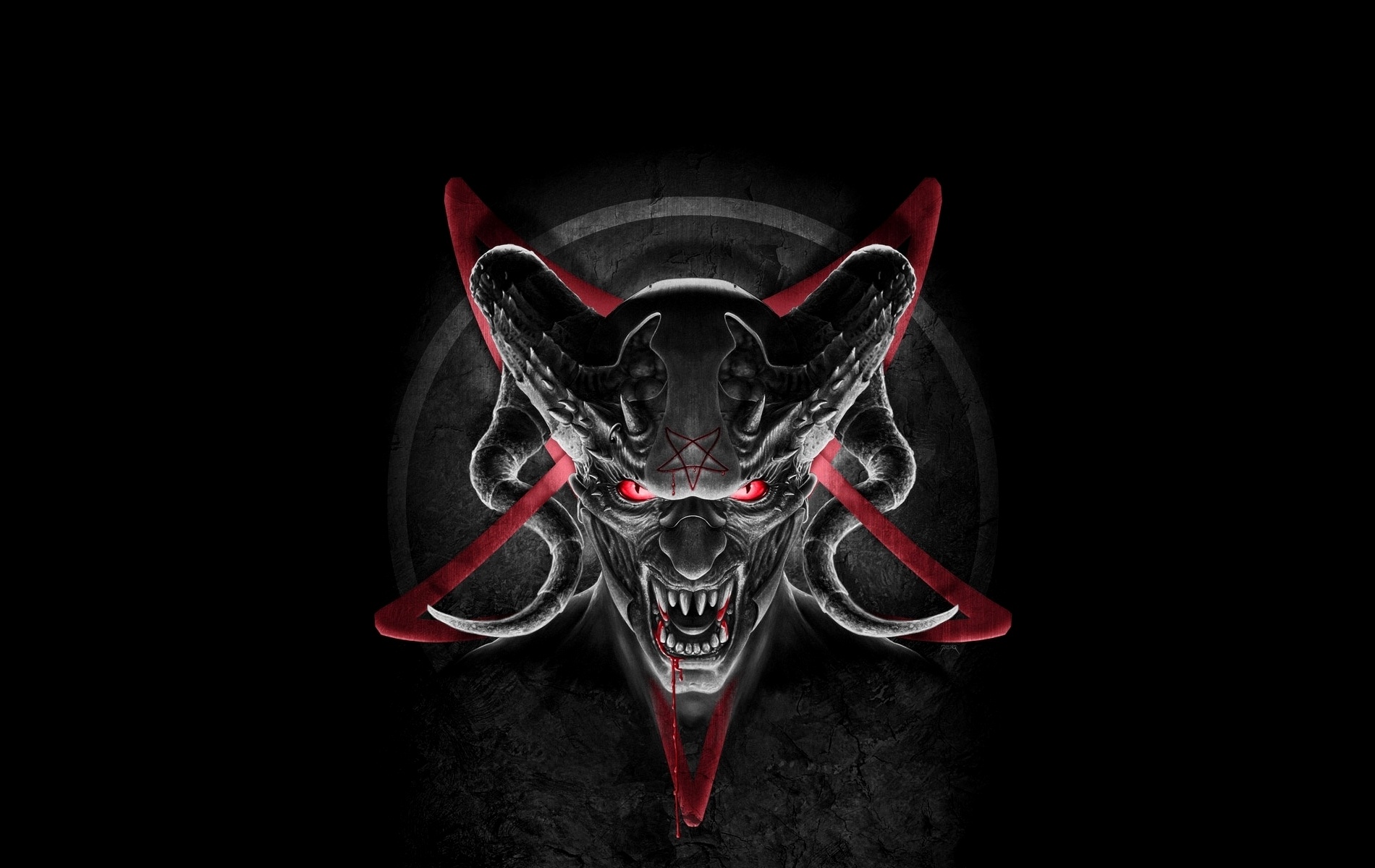 satanic, pentagram, satanism, occult, satan, dark 4K Ultra