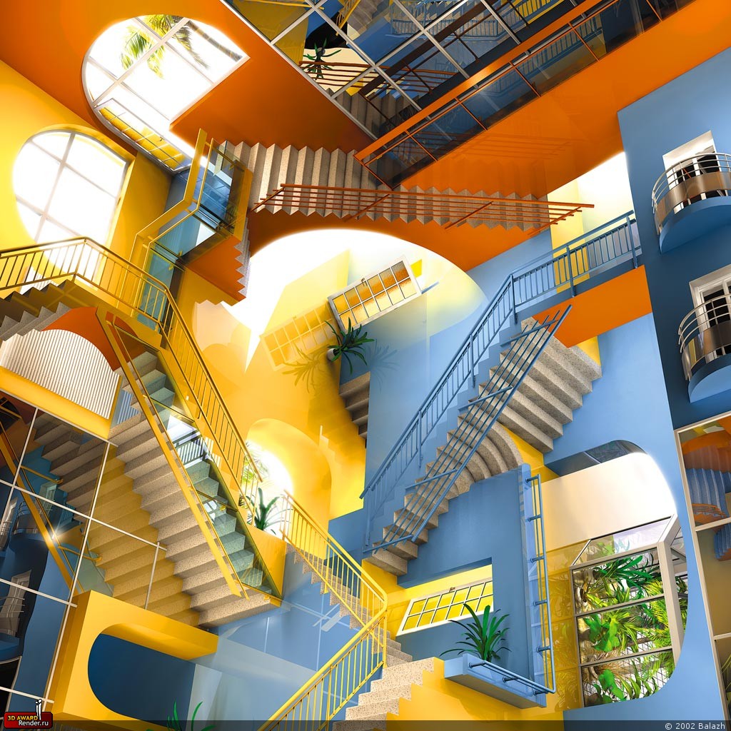32k Wallpaper Stairs 