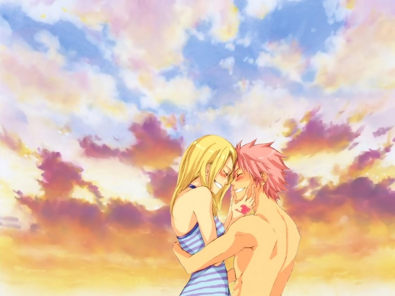 nalu (fairy tail), anime, fairy tail, lucy heartfilia, natsu dragneel cell phone wallpapers