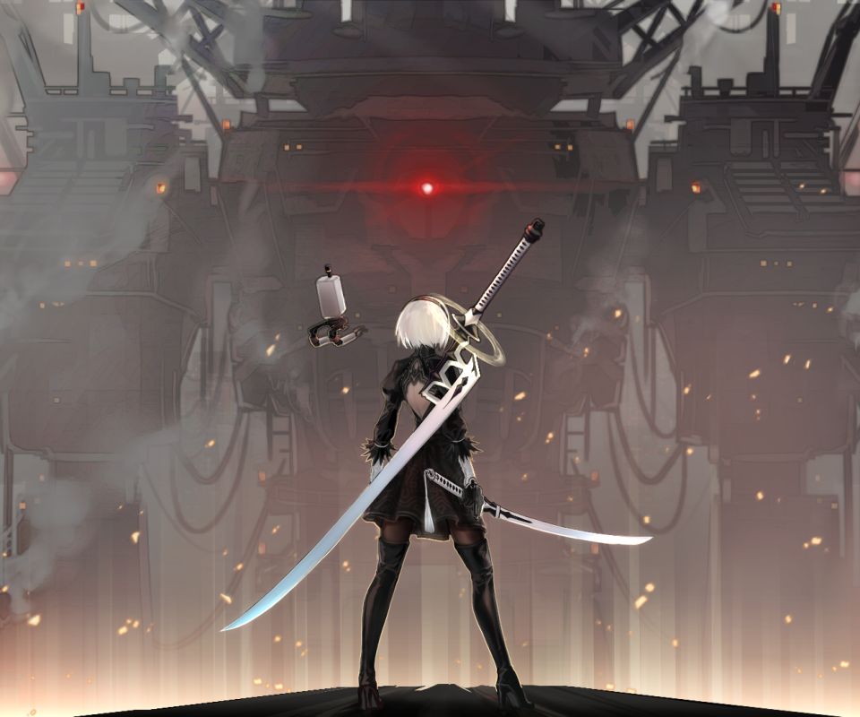 YoRHA 2B NieR:Automata Anime 4K Wallpaper iPhone HD Phone #2660i