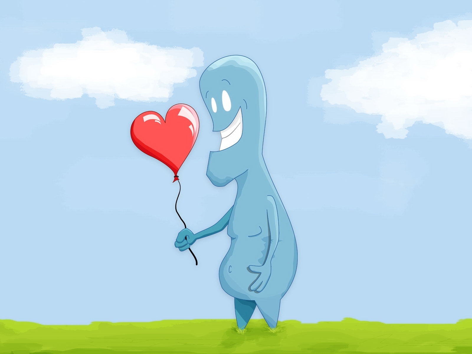 Desktop FHD hearts, love, valentine's day, pictures, blue