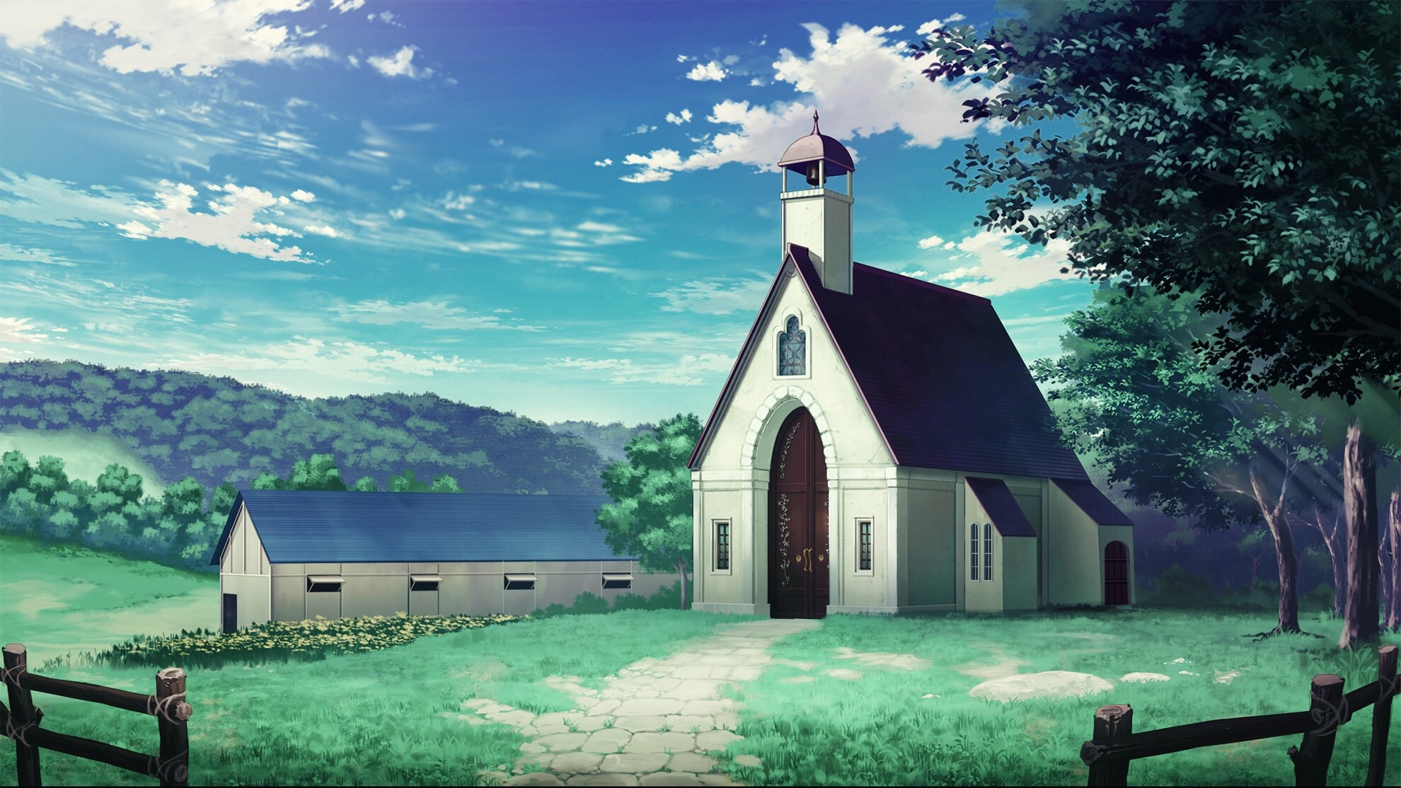 Stylish Church Anime Backgrounds Web Graphics Stock Illustration 2211139851   Shutterstock