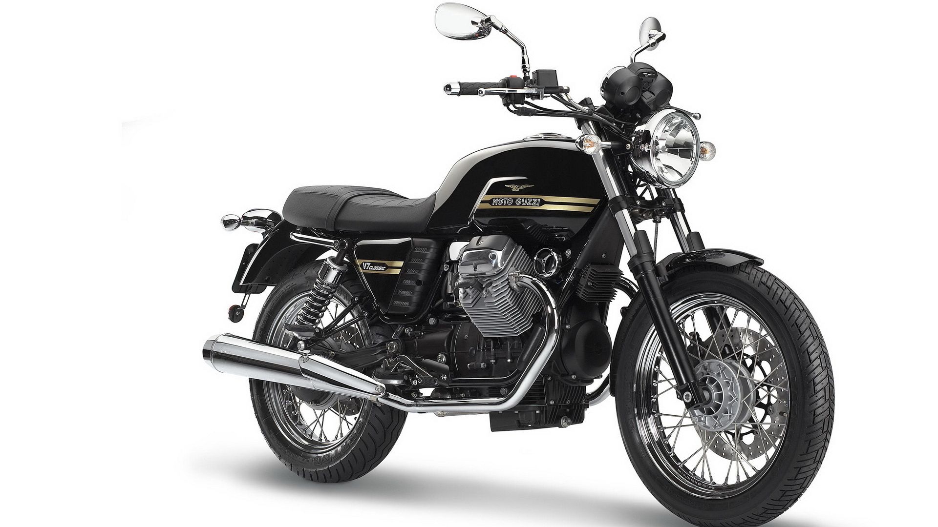 105602 descargar imagen motocicletas, negro, el negro, moto, moto guzzi: fondos de pantalla y protectores de pantalla gratis