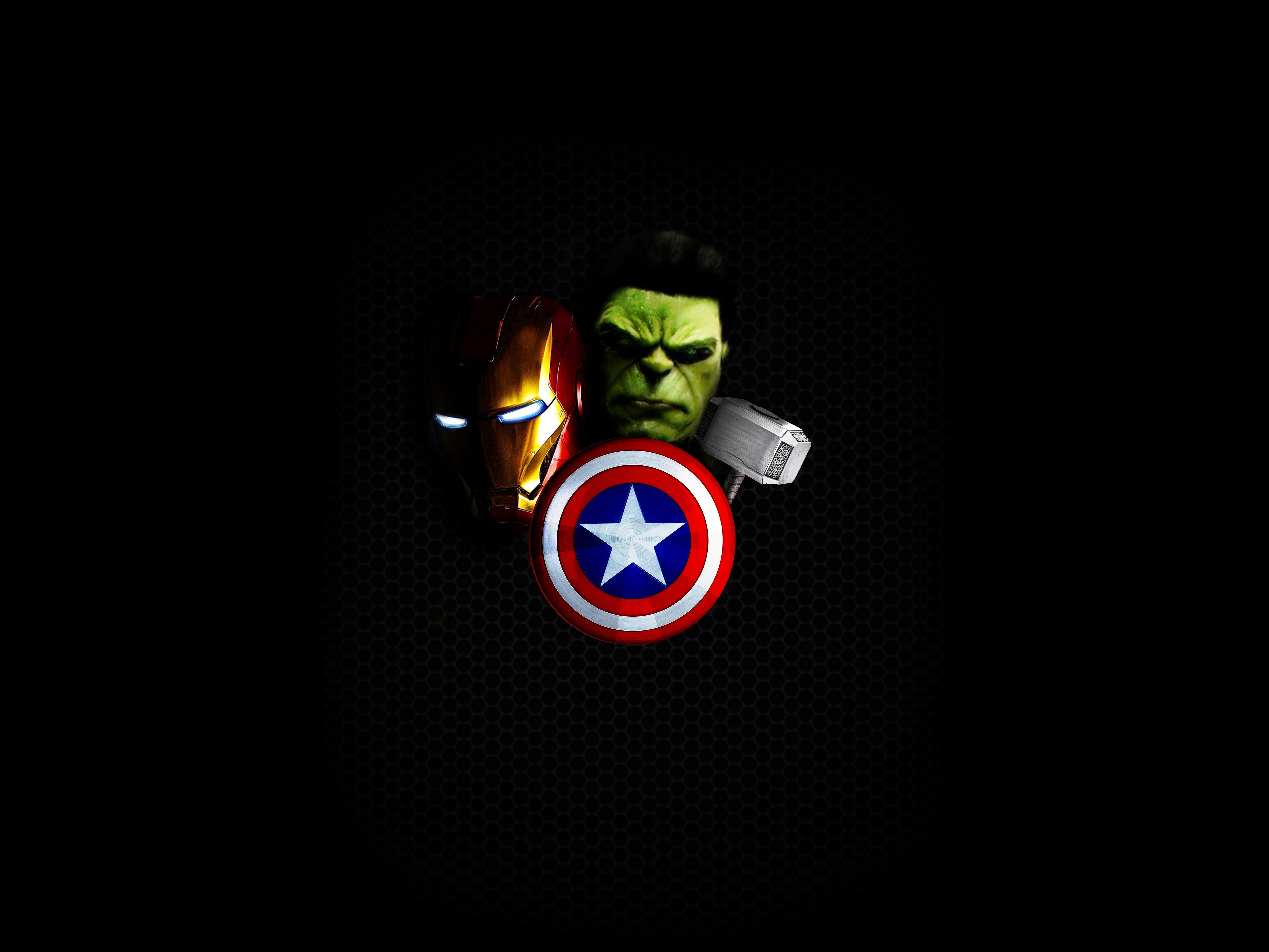 comics, the avengers, captain america, hulk, iron man, mjölnir, thor