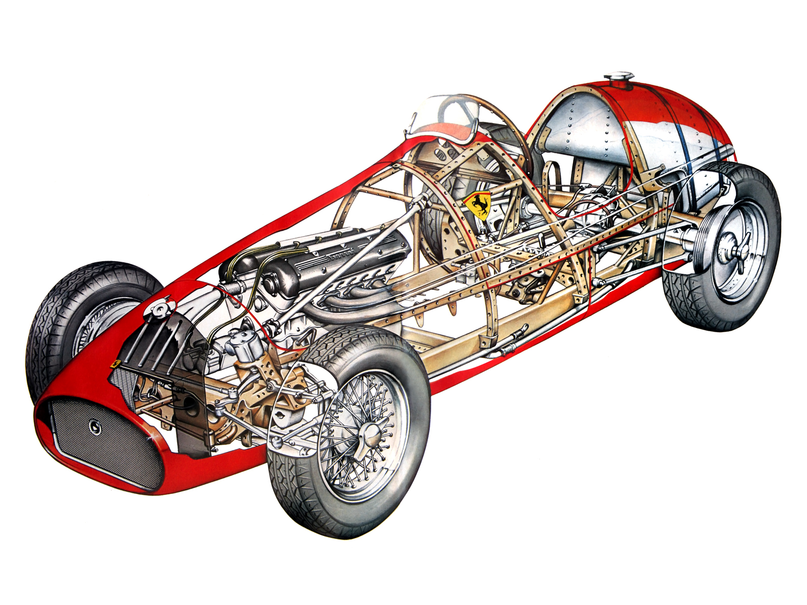 Ferrari 166 Cutaway