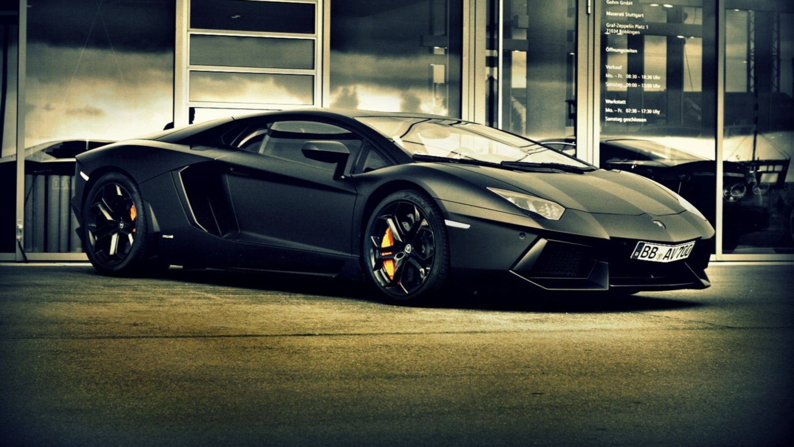 Lamborghini Aventador lp700 4 Black Wallpaper