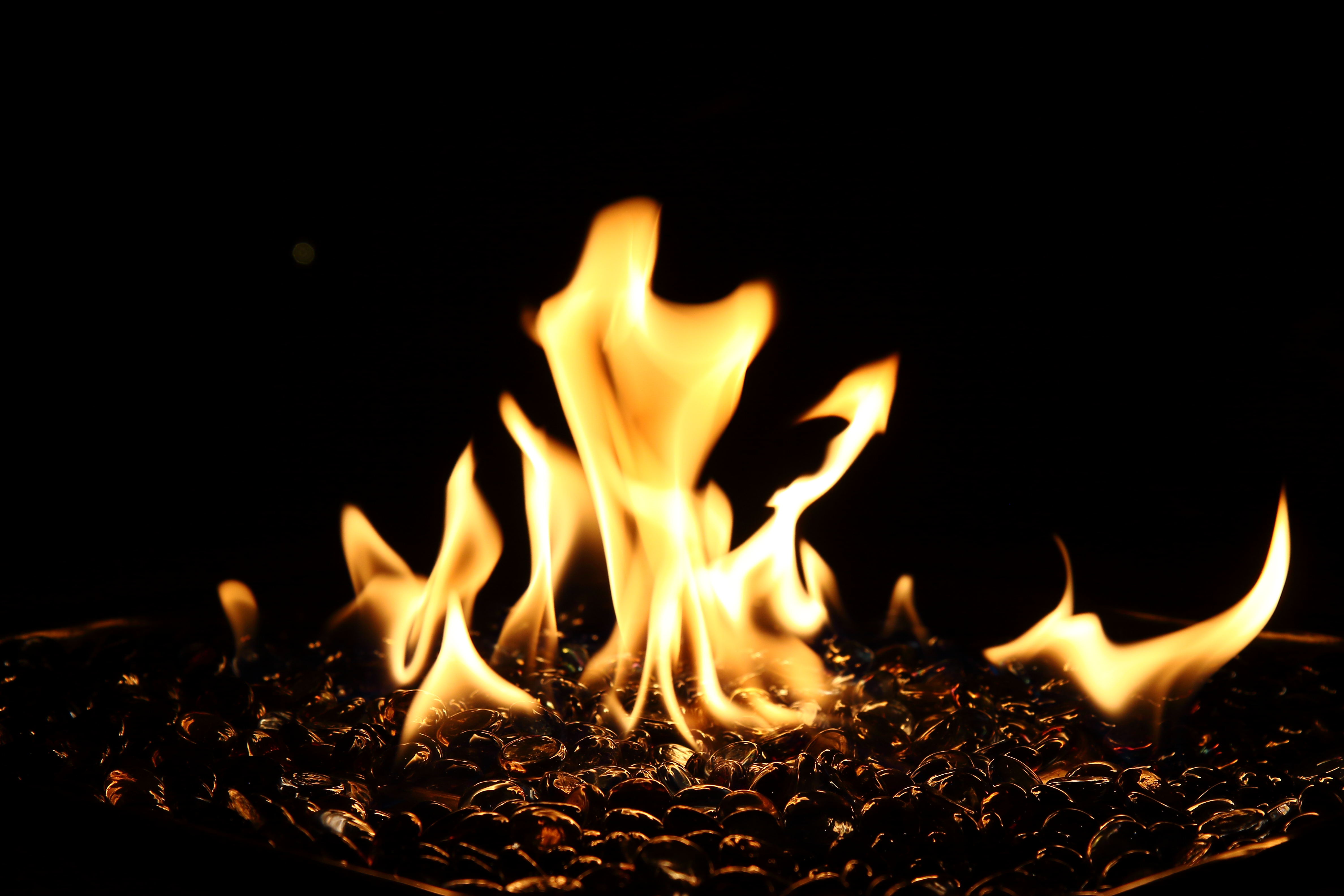 android bonfire, fire, dark, flame, fiery