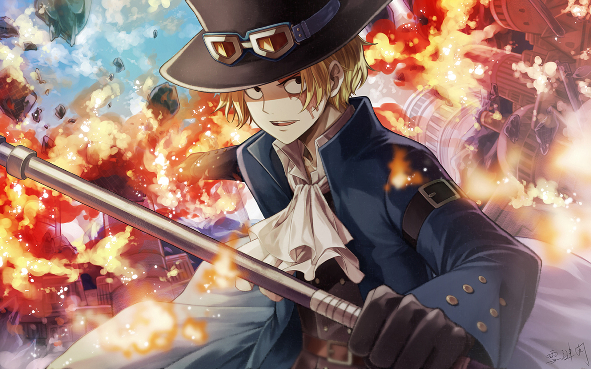 one piece, anime, sabo (one piece) iphone wallpaper