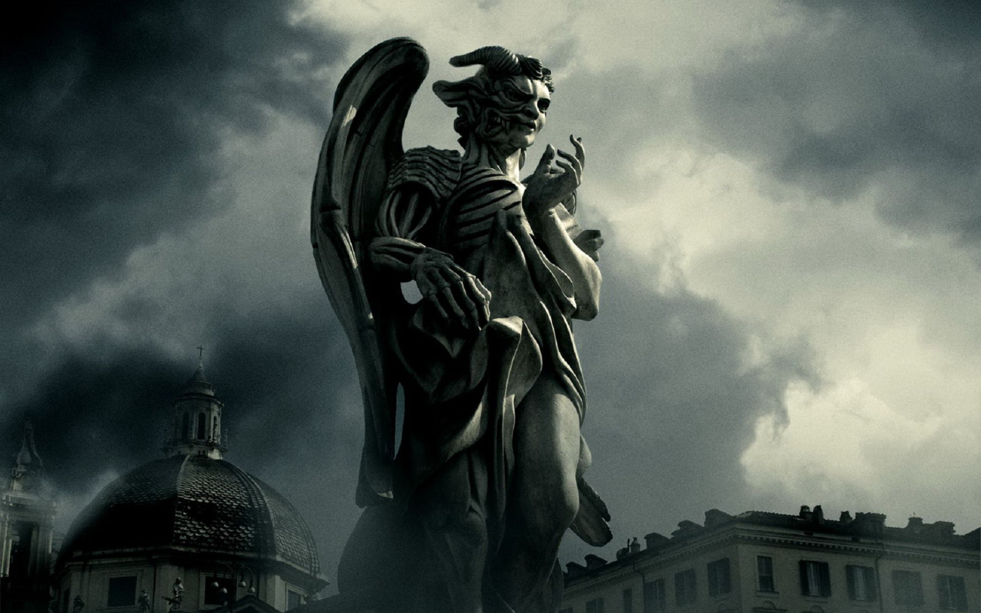 Ангел и демон статуя