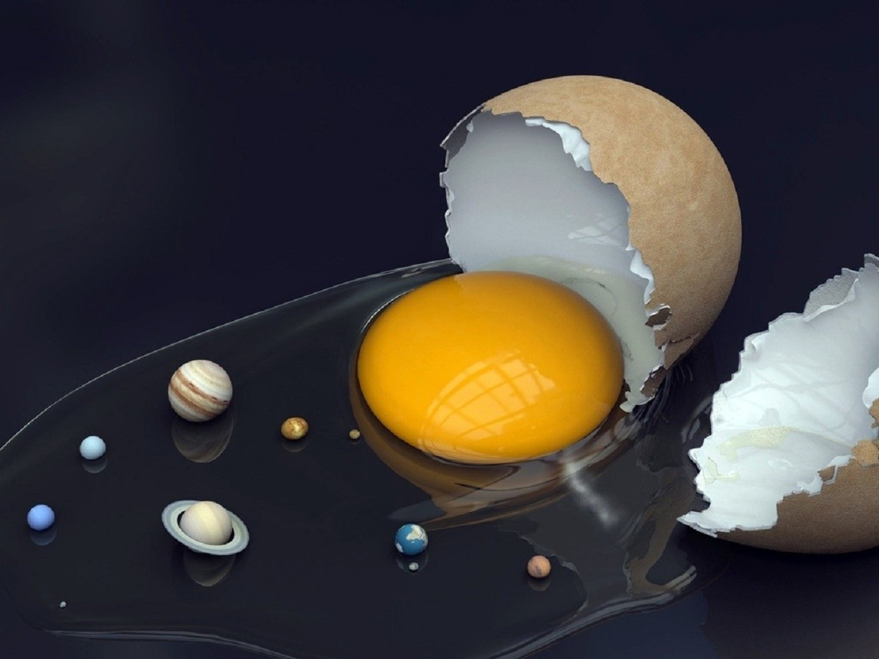 Картина разбитое яйцо