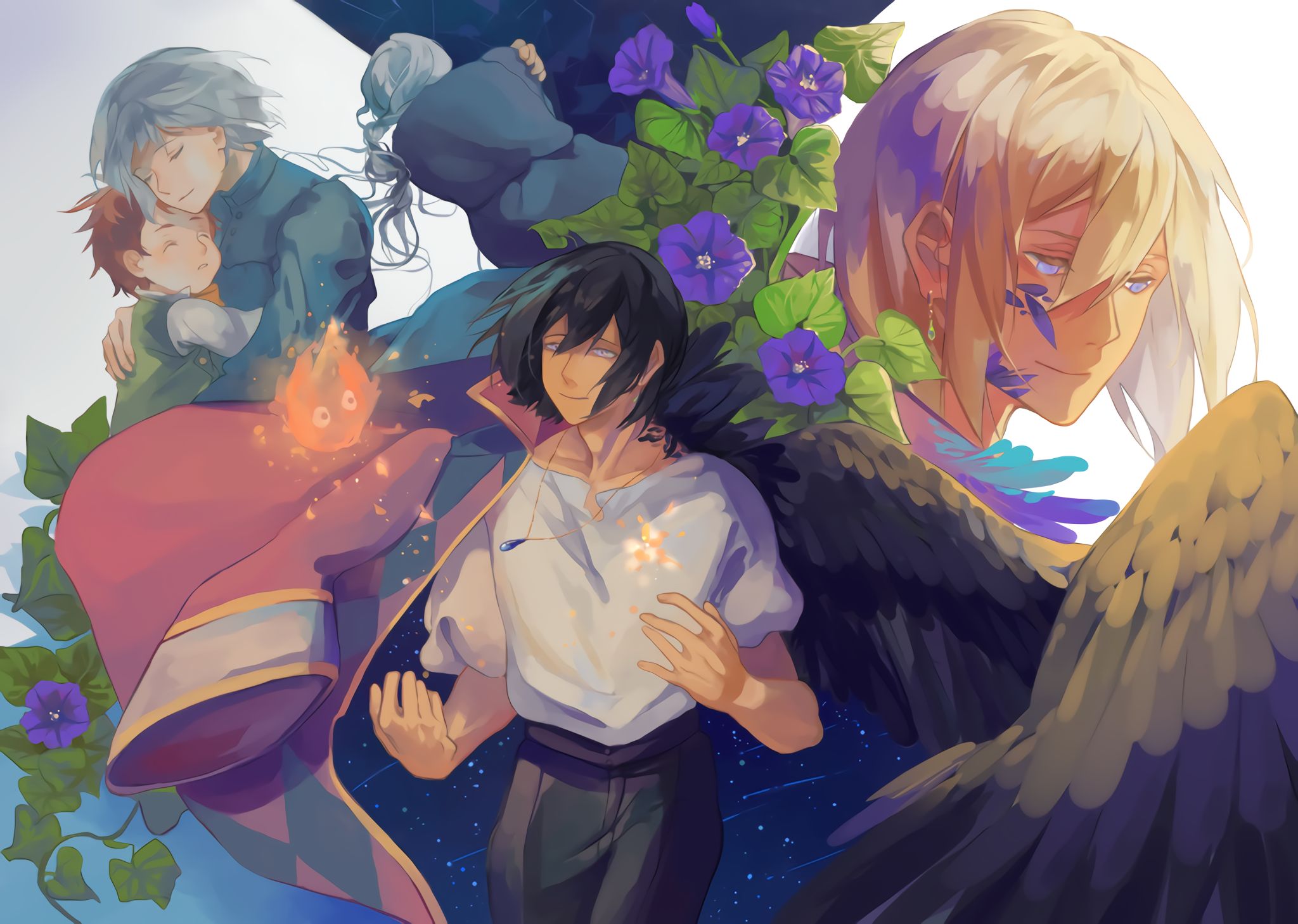 My Howl & Calcifer fanart from Howl's Moving Castle 💙 : r/anime