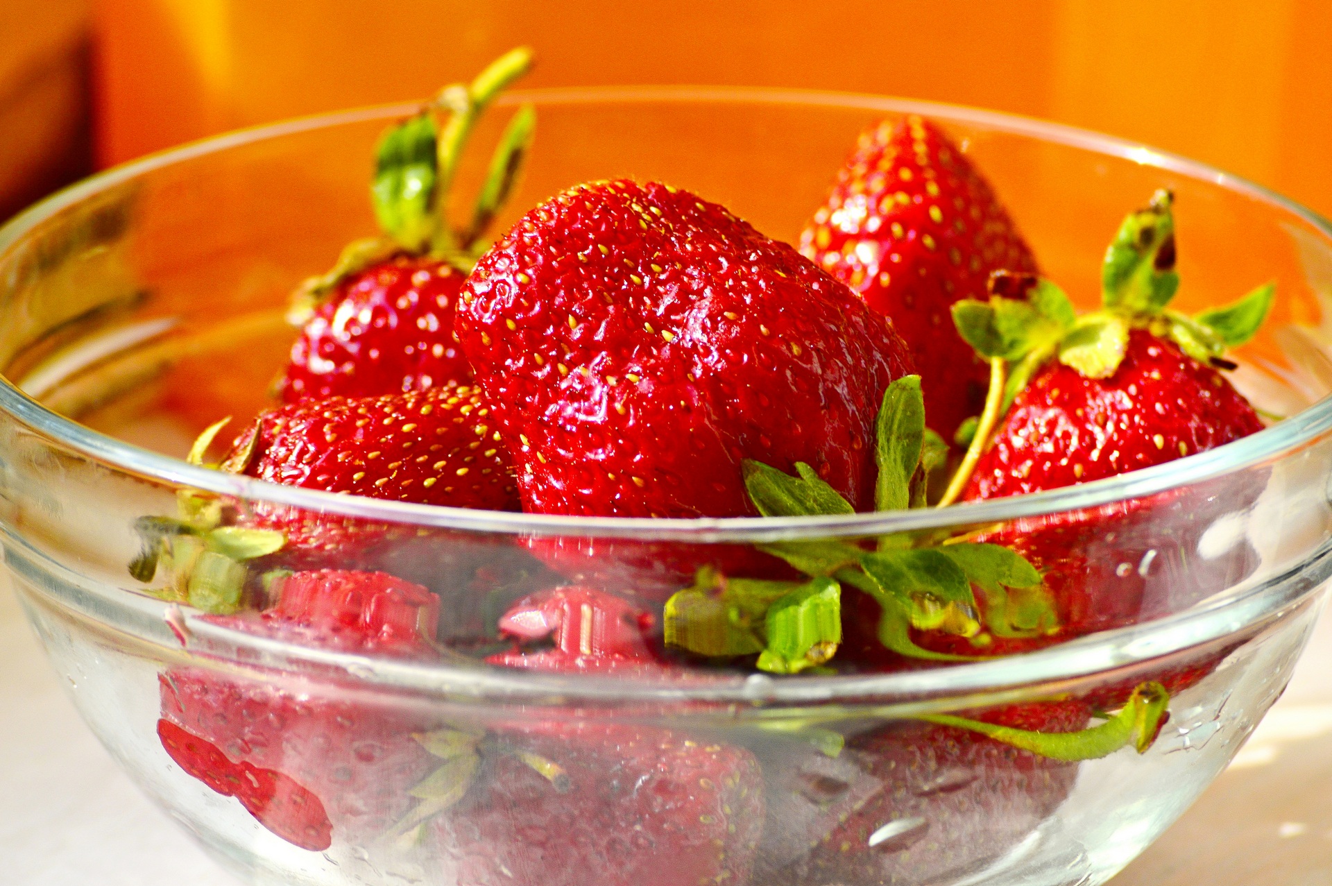 food, strawberry, berries, plate, juicy Free Stock Photo