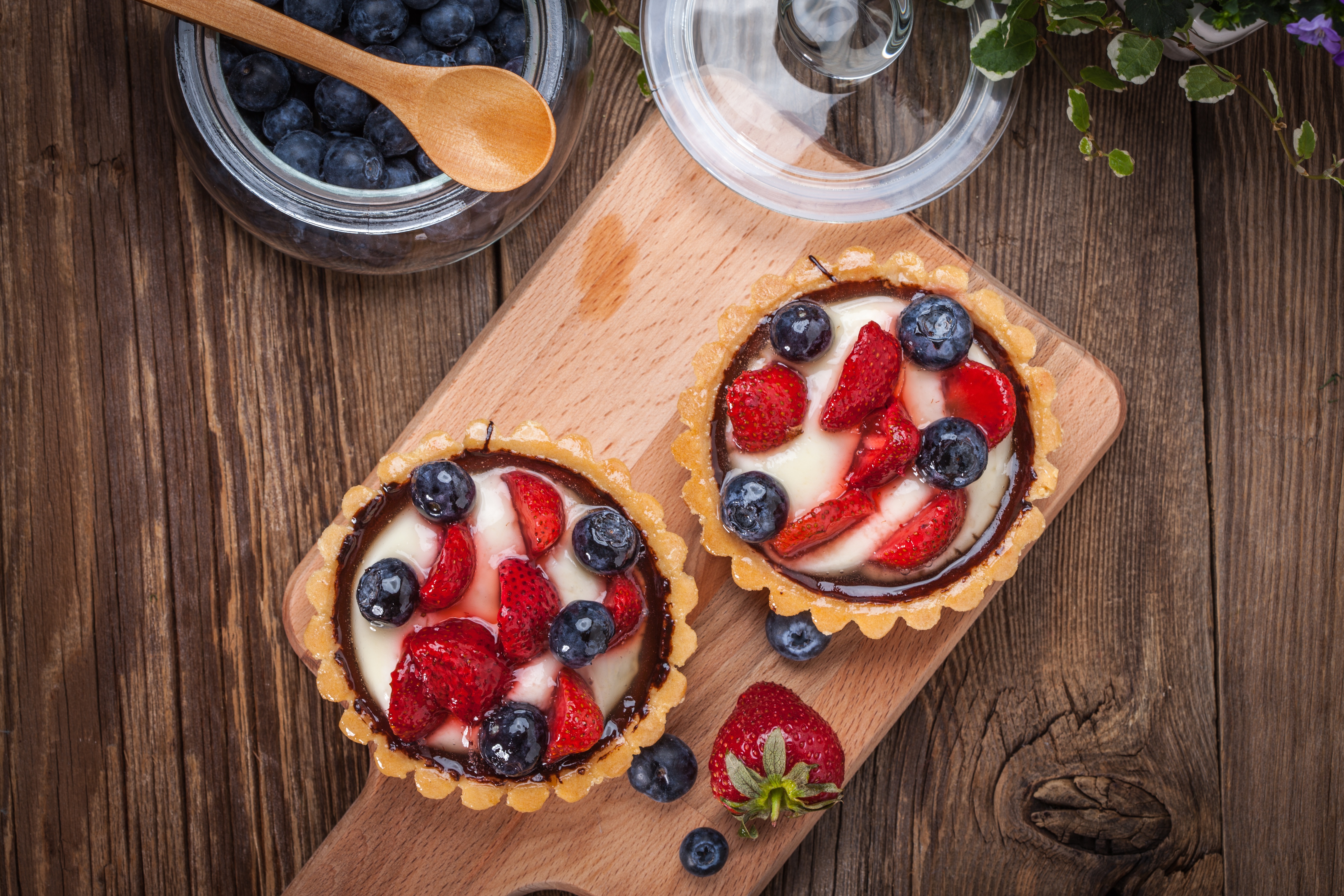 Download PC Wallpaper food, dessert, berry, blueberry, strawberry, tartlet