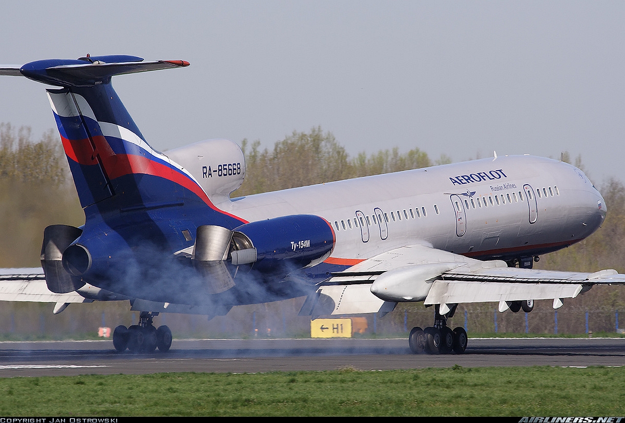 Russia, Vladivostok, 10/05/2018. Passenger aircraft Tupolev Tu-154 of Air  Koryo (North Korea) is landing. Aviation and transportation Stock Photo -  Alamy