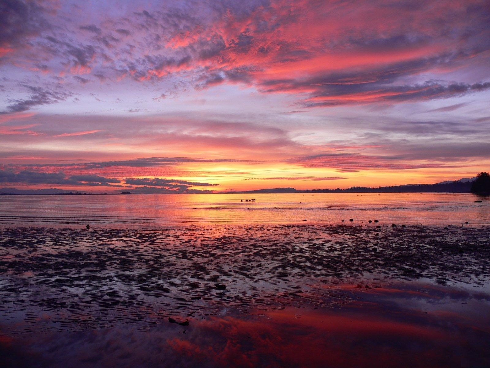 Download mobile wallpaper Sky, Sea, Sunset, Landscape for free.
