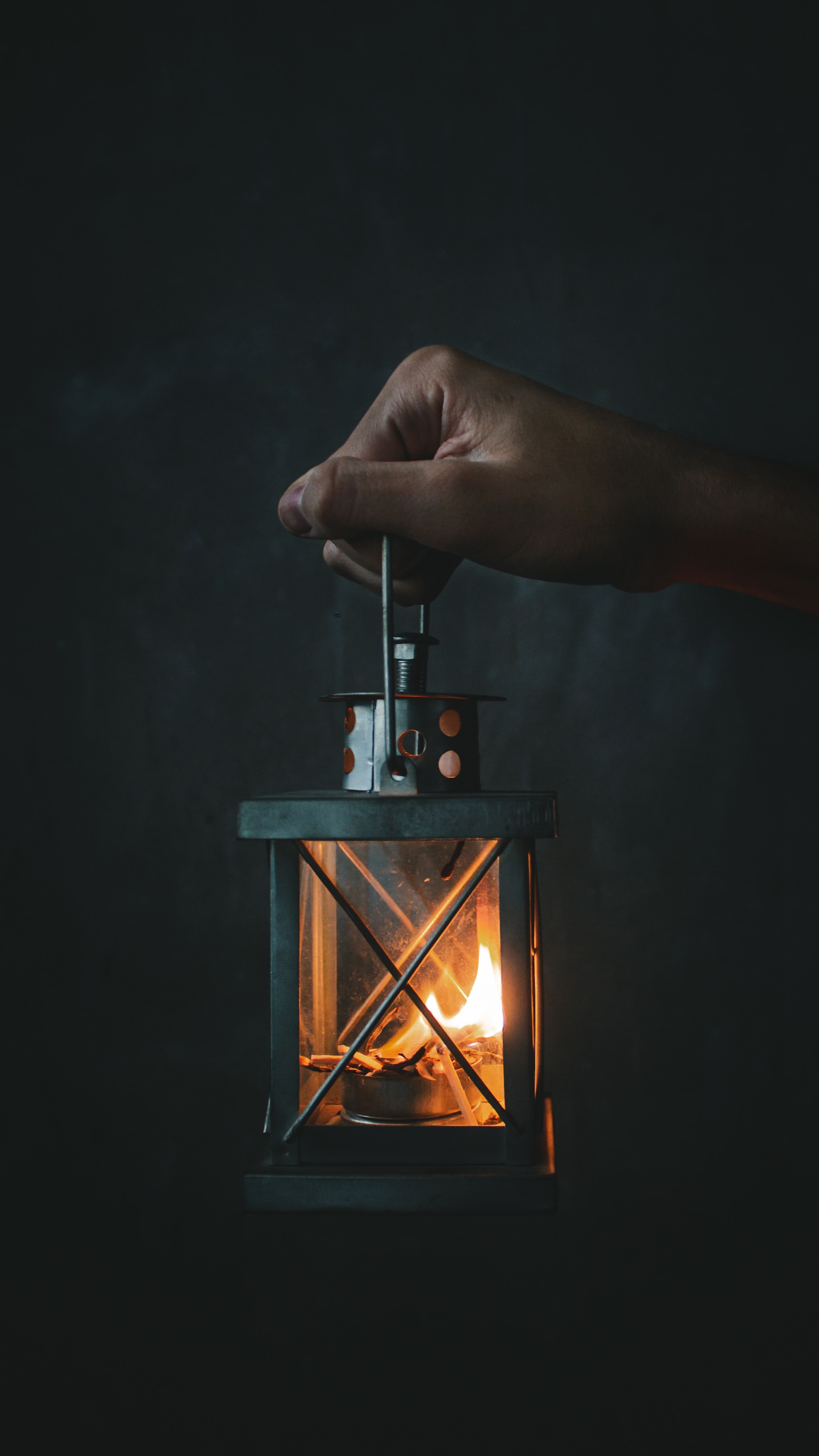 lamp, miscellaneous, miscellanea, flame, lantern, fire, hand, glow for android
