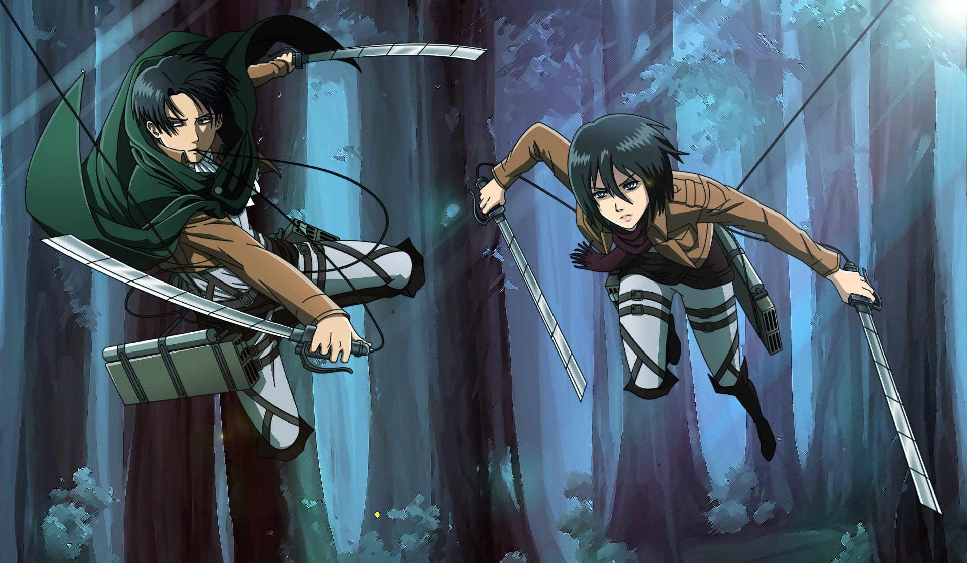 Download mobile wallpaper Anime, Mikasa Ackerman, Shingeki No Kyojin, Attack On Titan, Levi Ackerman for free.