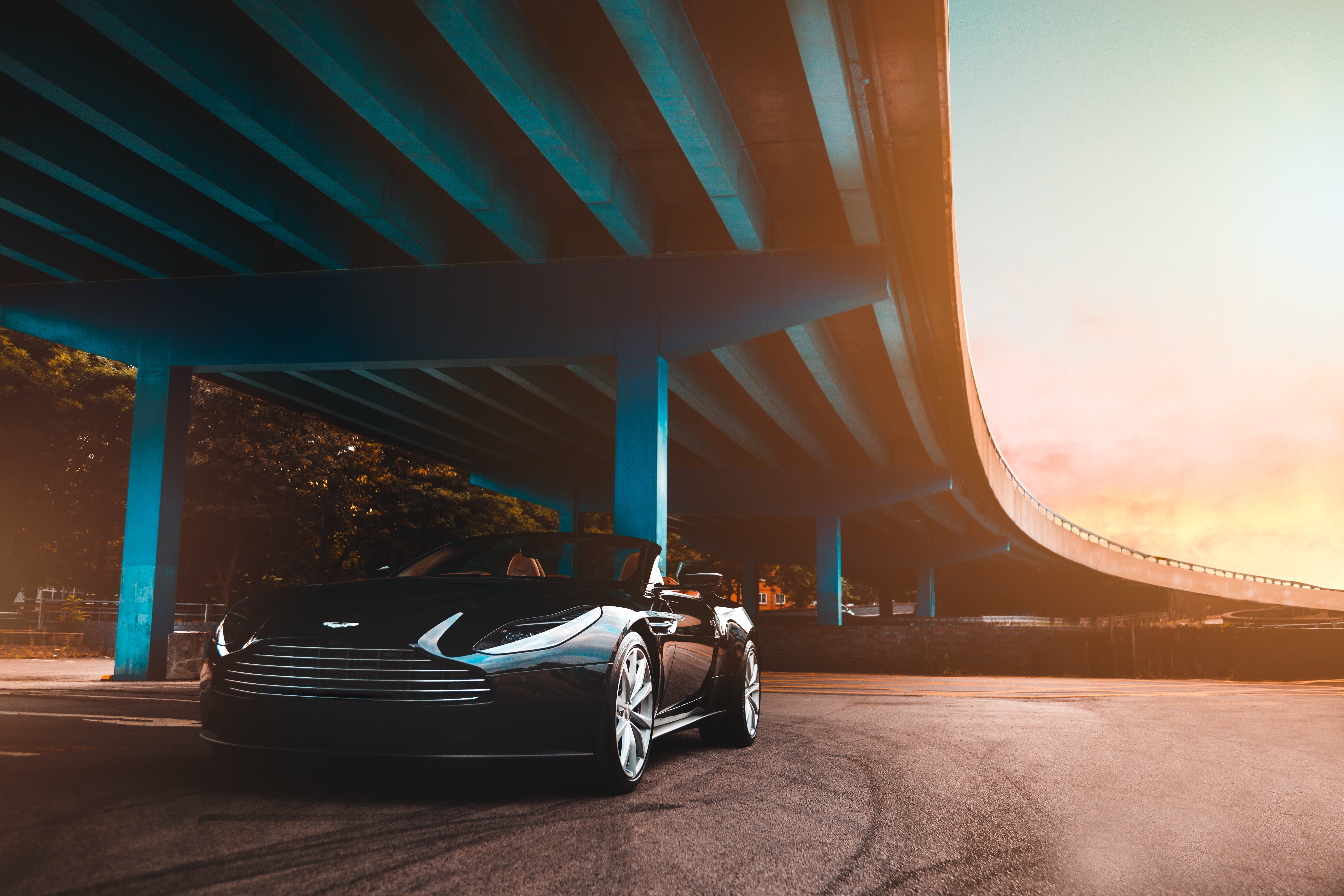 bridge, aston martin, cars, car, luxurious HD wallpaper