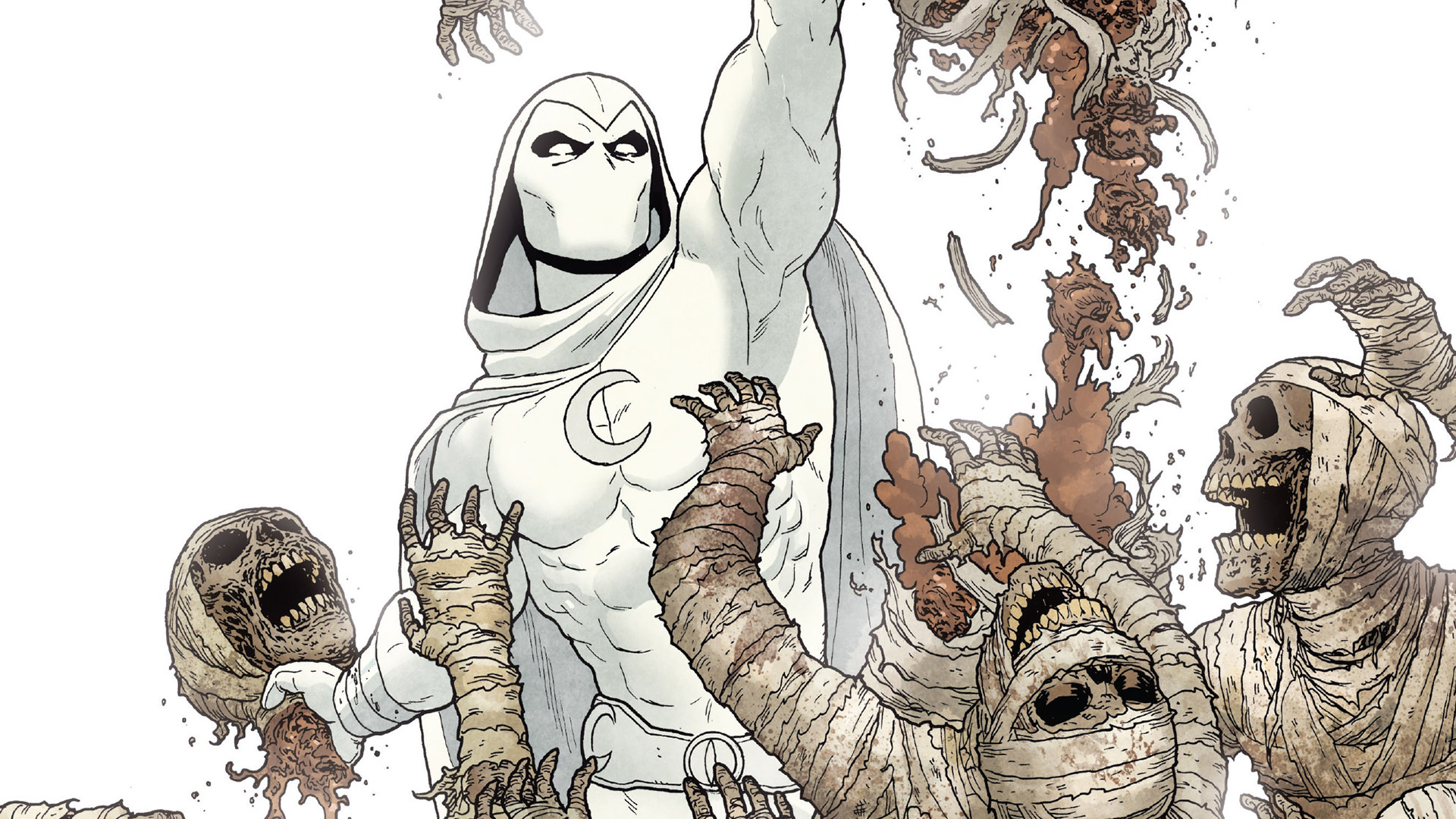 Download mobile wallpaper Mummy, Comics, Moon Knight for free.