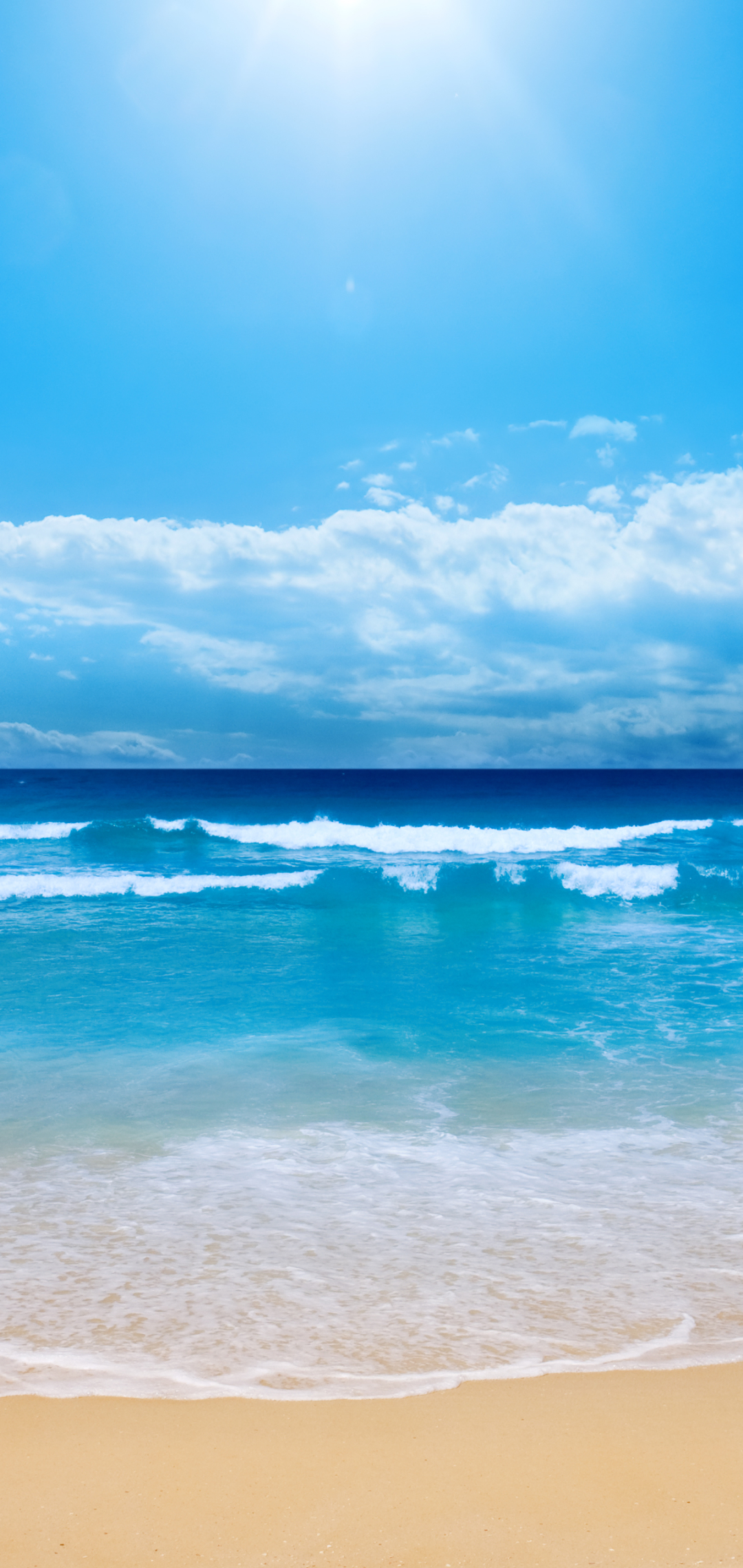 Download mobile wallpaper Sky, Horizon, Ocean, Earth for free.