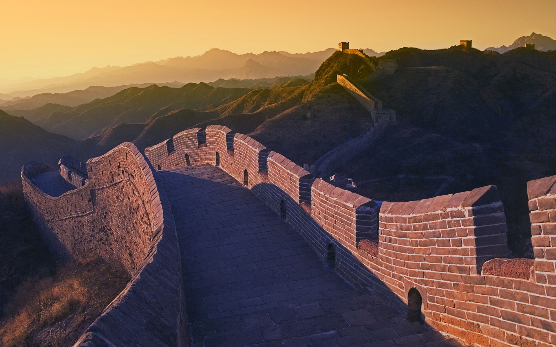 Скачати мобільні шпалери Пейзаж, Архітектура, Велика Китайська Стіна безкоштовно.