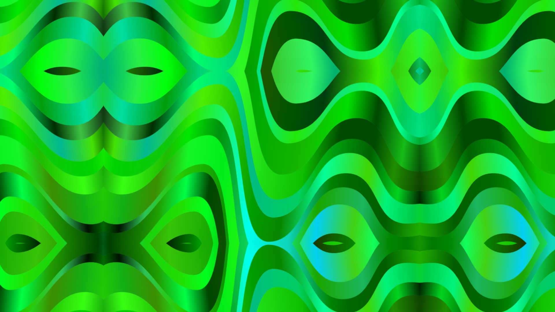 abstract, green, curves, optical, shapes