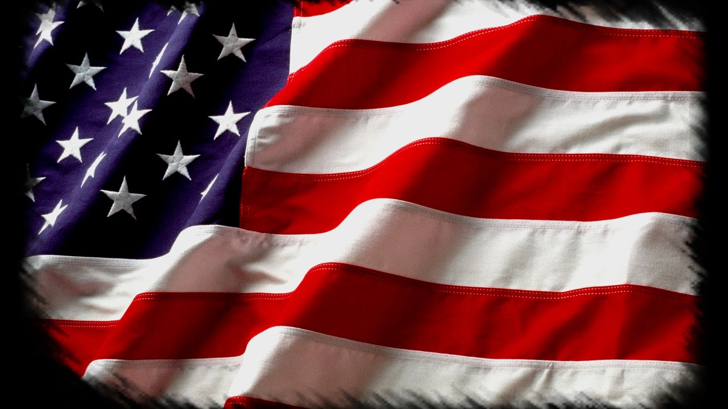 Развевающийся американский флаг