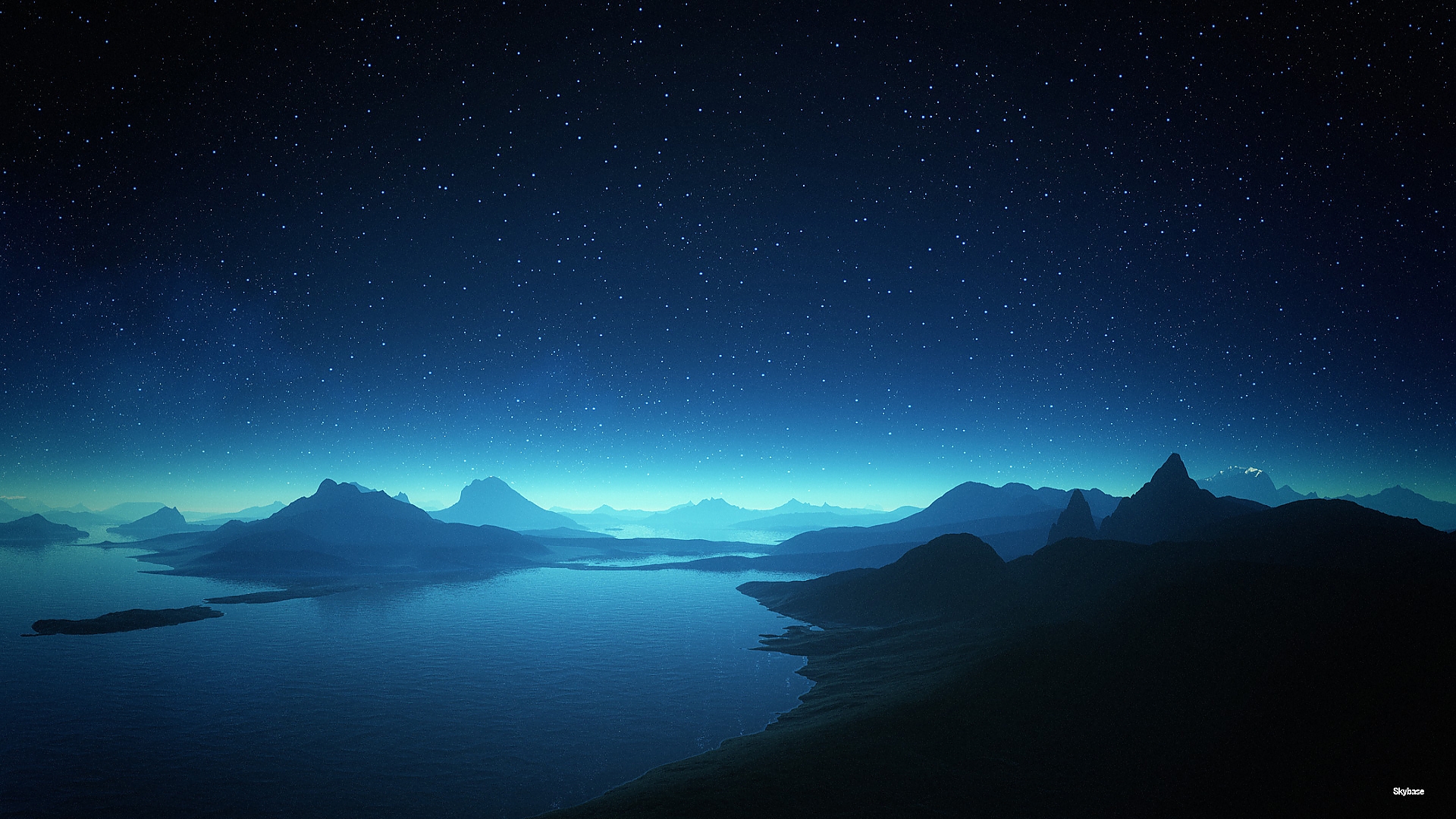 Ночные горы HD