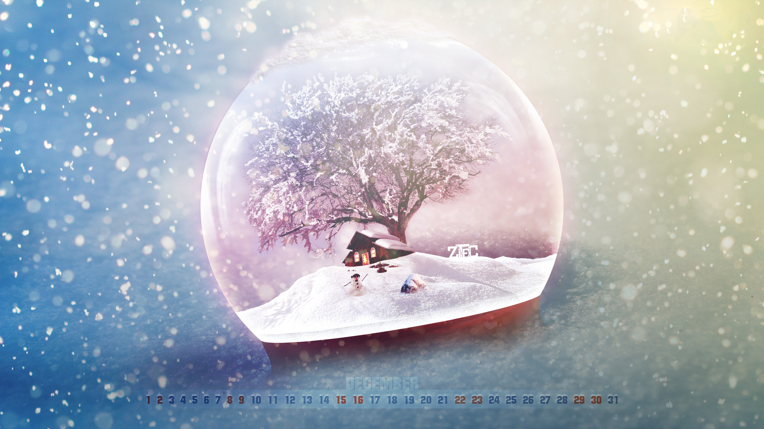 misc, calendar, snow globe cellphone