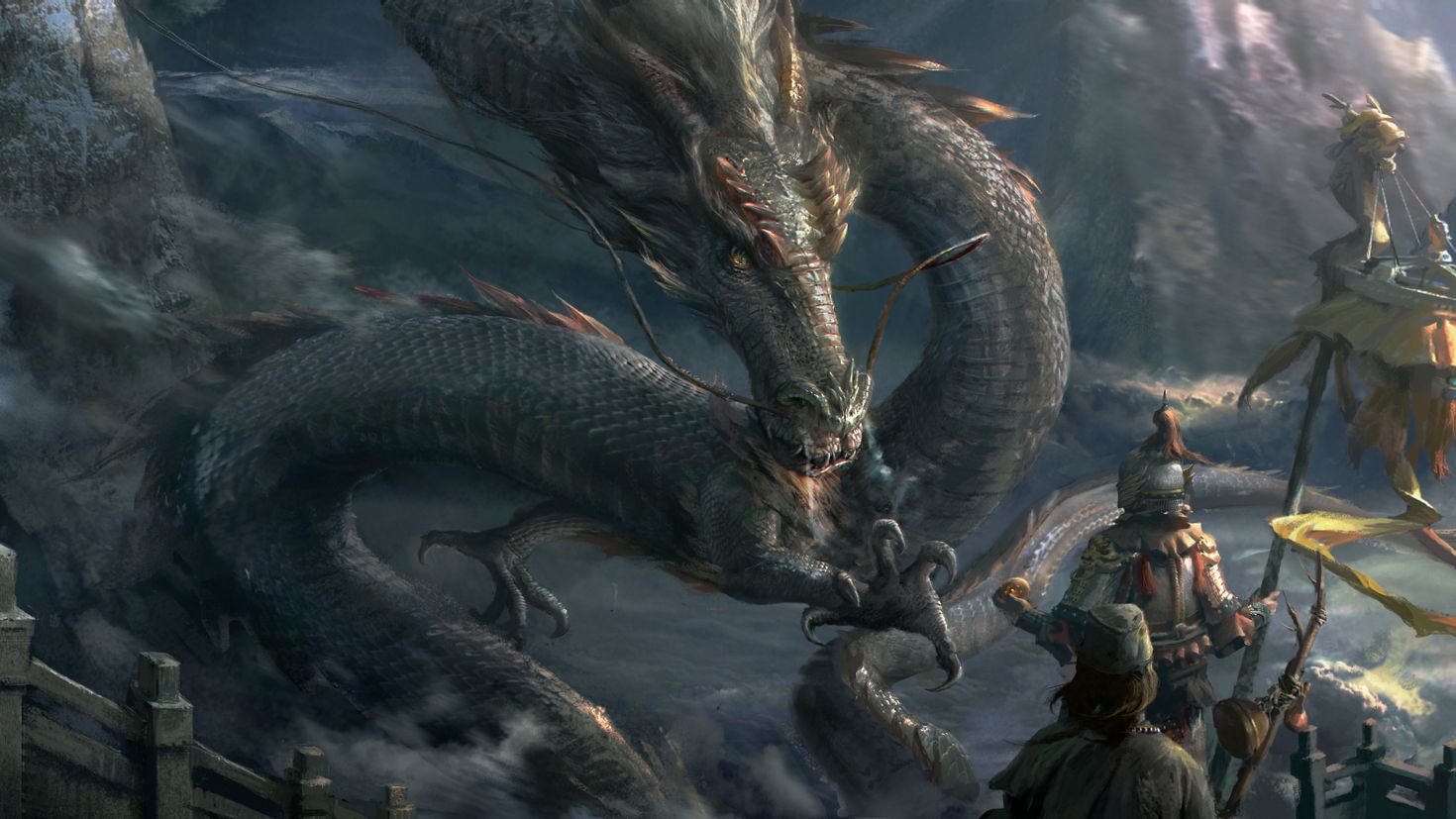 Дракон хонкай стар. Имуги корейский дракон Легенда. Химера Имуги. Зеленый дракон Имуги.