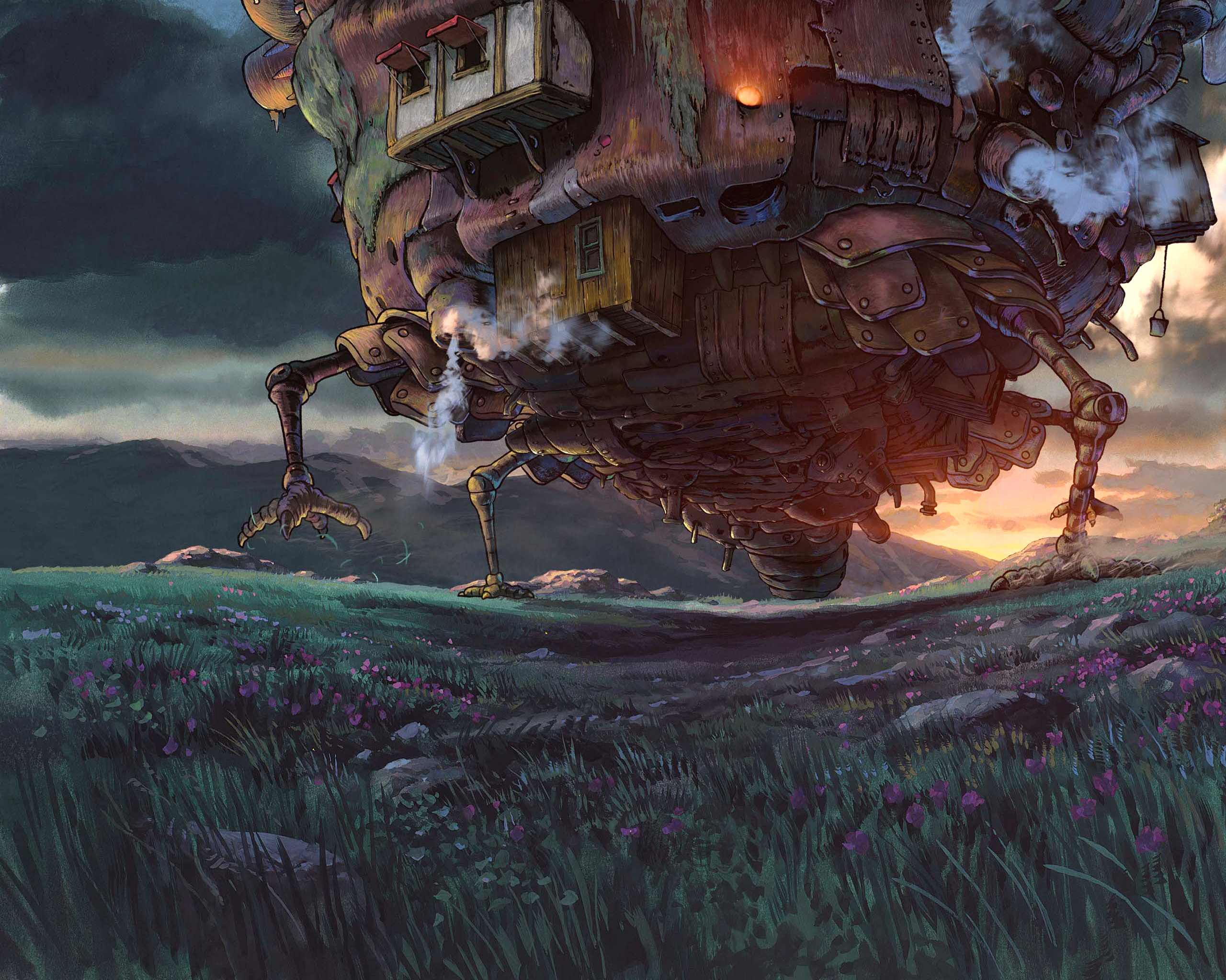 Howl Moving Castle Wallpapers  Top Free Howl Moving Castle Backgrounds   WallpaperAccess