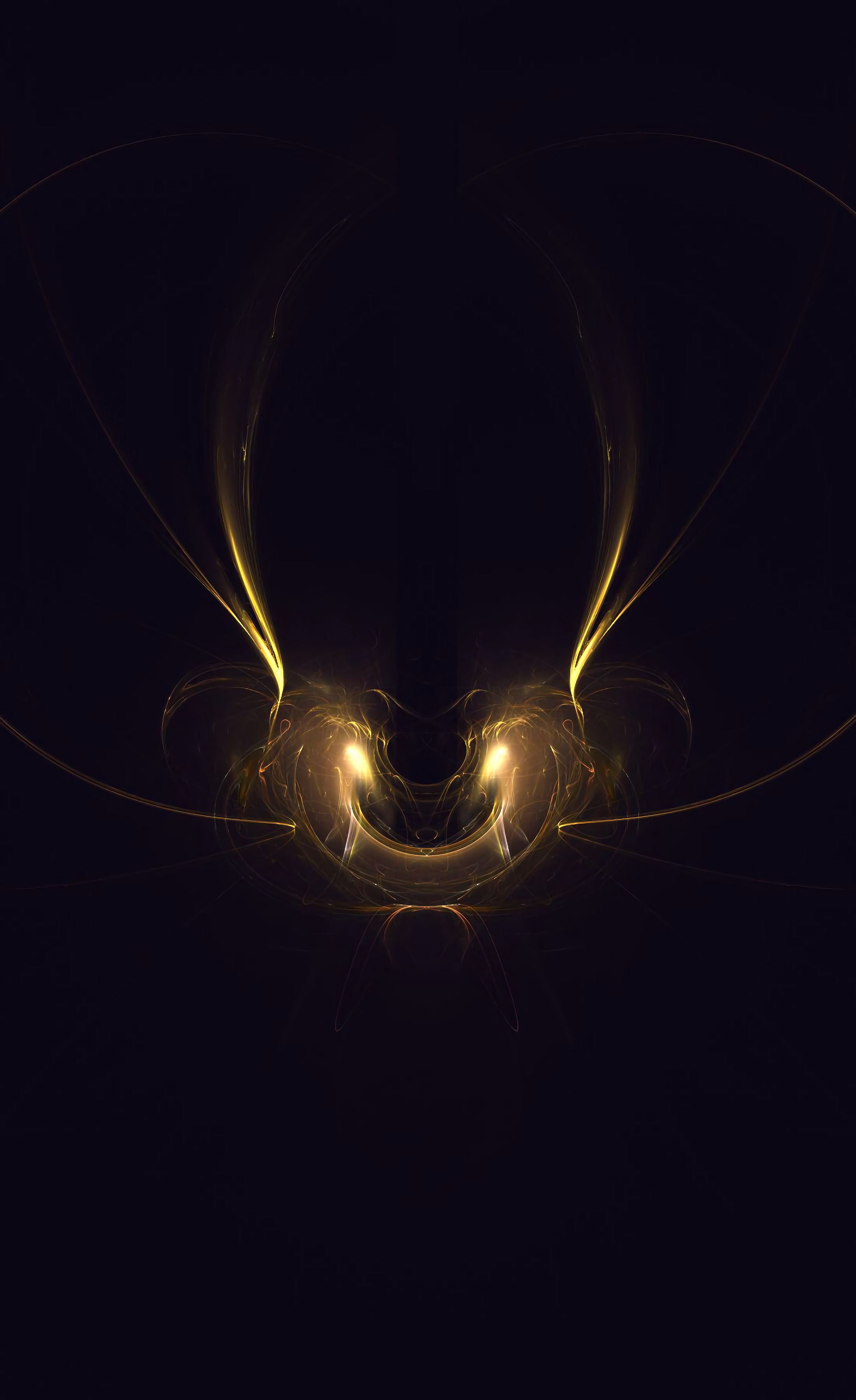 confused, dark, lines, abstract, fractal, glow, intricate for android