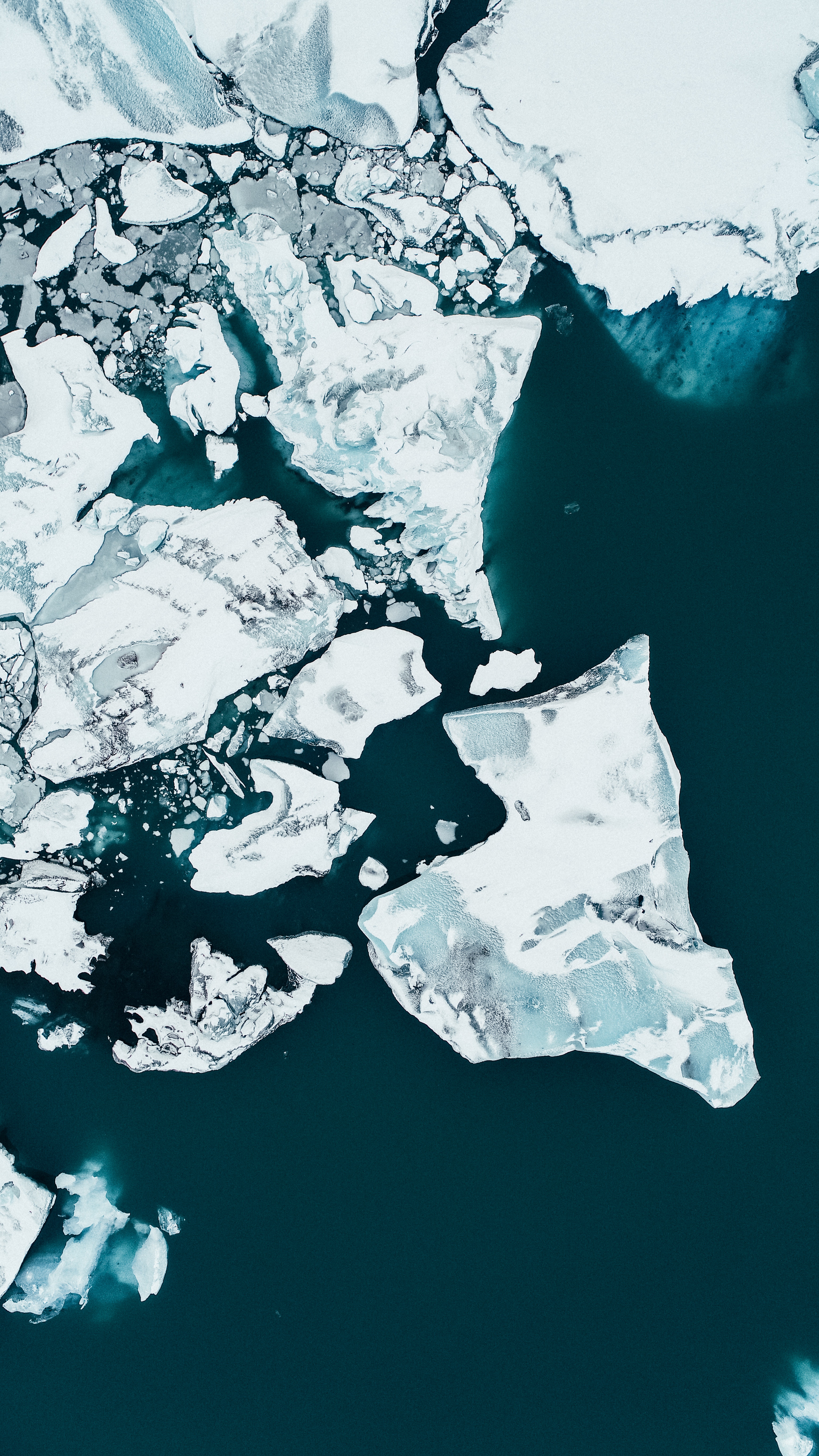 105845 descargar fondo de pantalla naturaleza, hielo, vista desde arriba, glaciar, iceberg, témpanos de hielo: protectores de pantalla e imágenes gratis