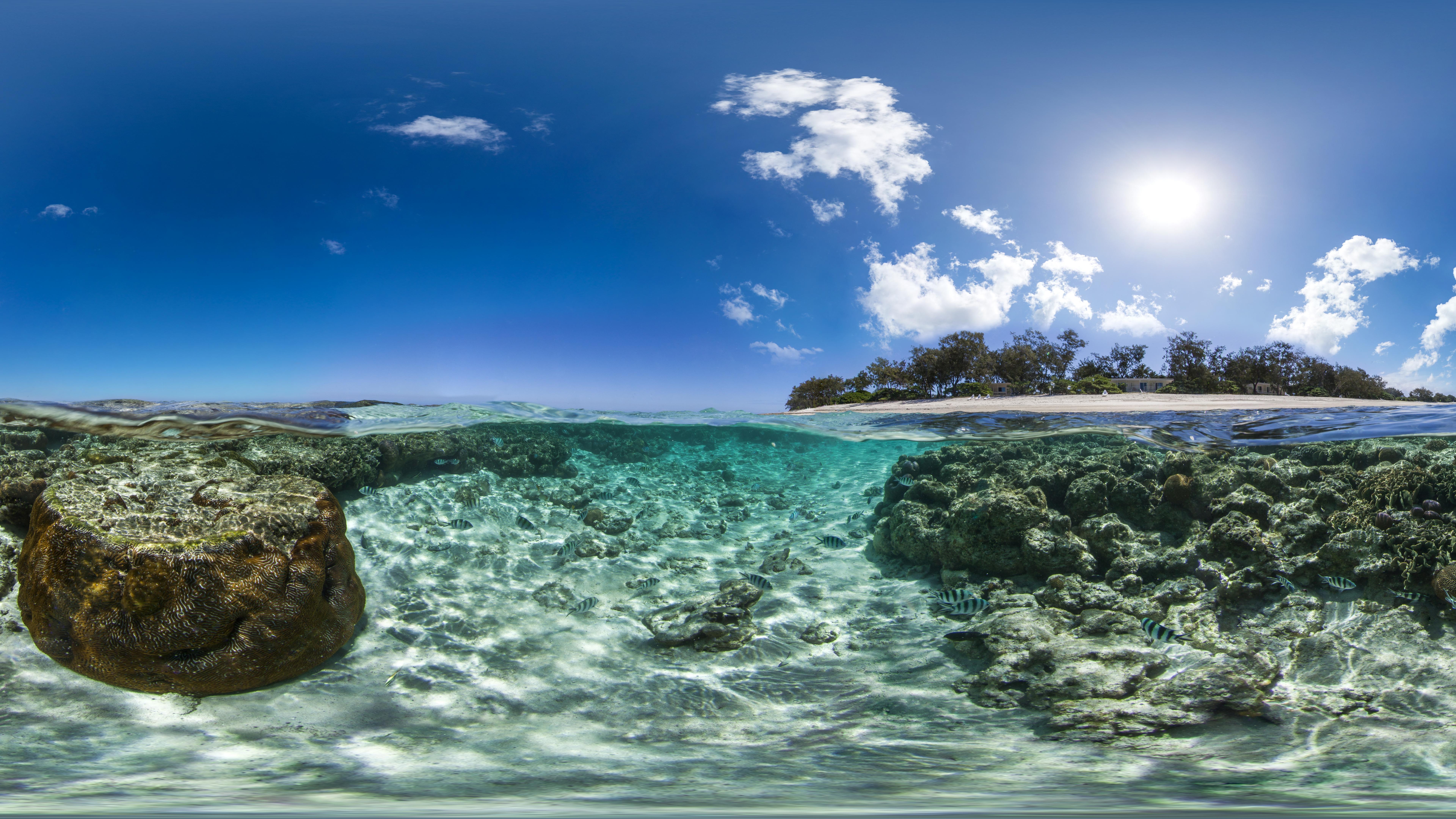 australia, underwater, great barrier reef, earth, island, ocean