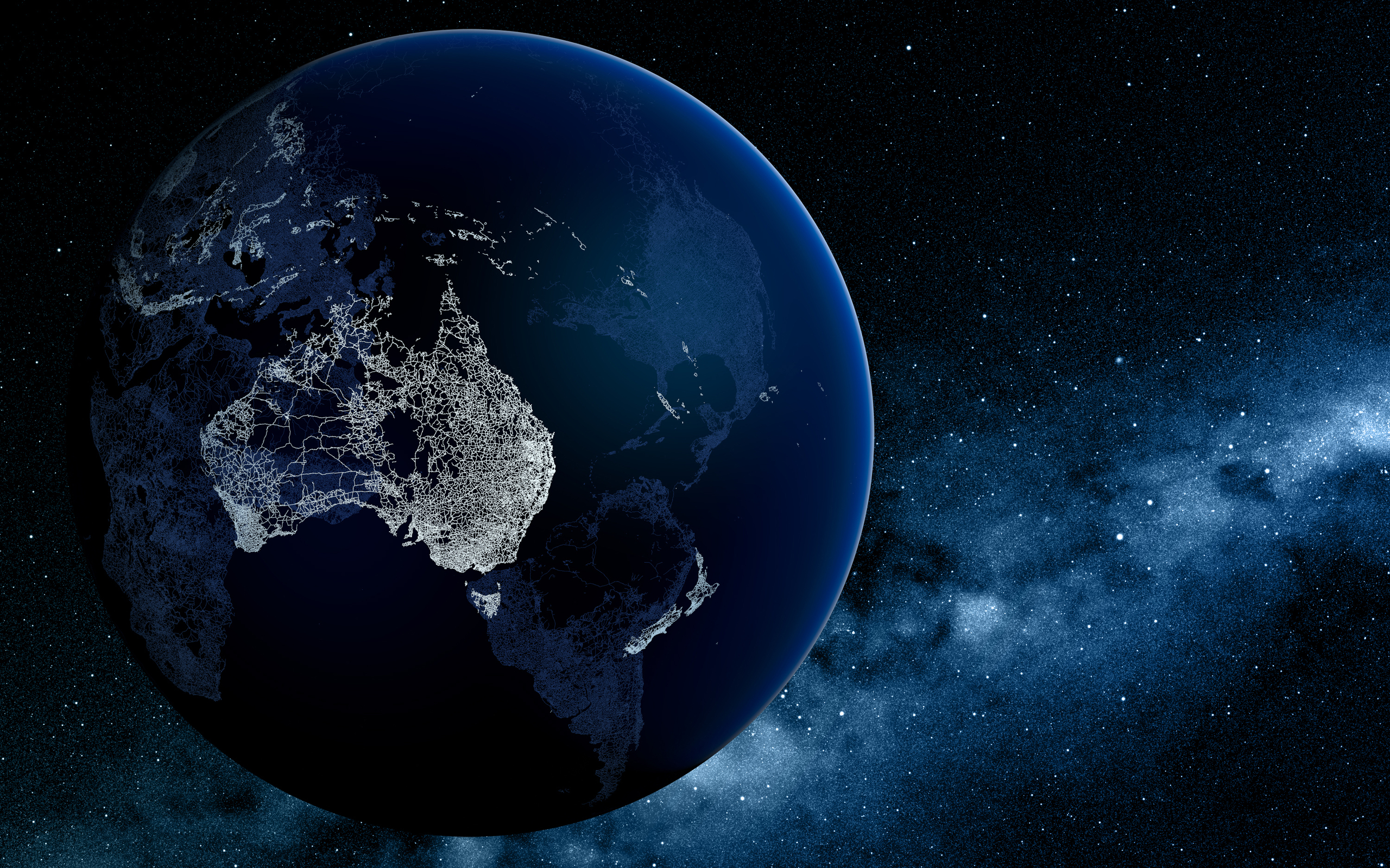 australia, earth, from space Smartphone Background