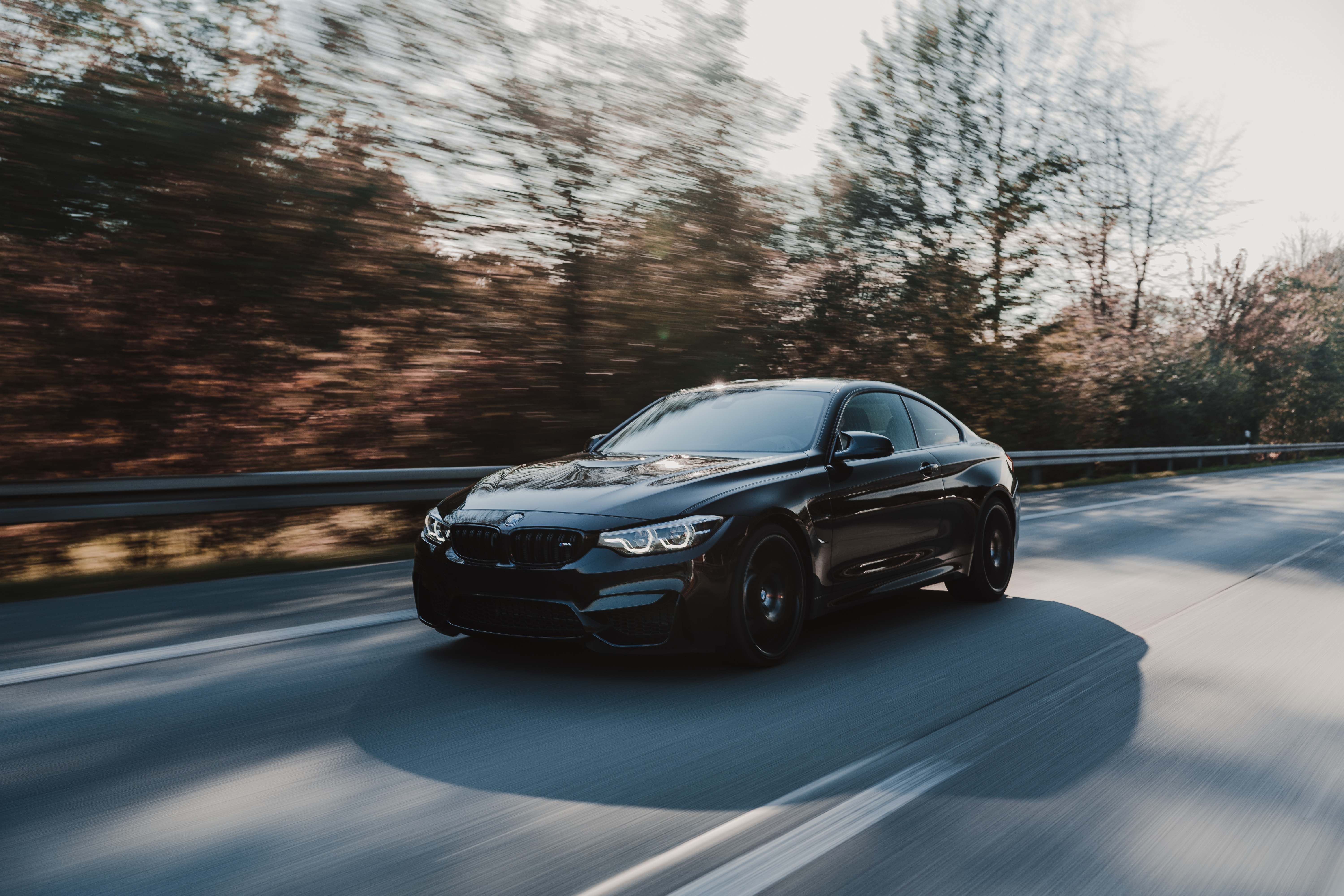 Download mobile wallpaper Movement, Speed, Road, Traffic, Bmw M4, Car, Cars, Bmw for free.